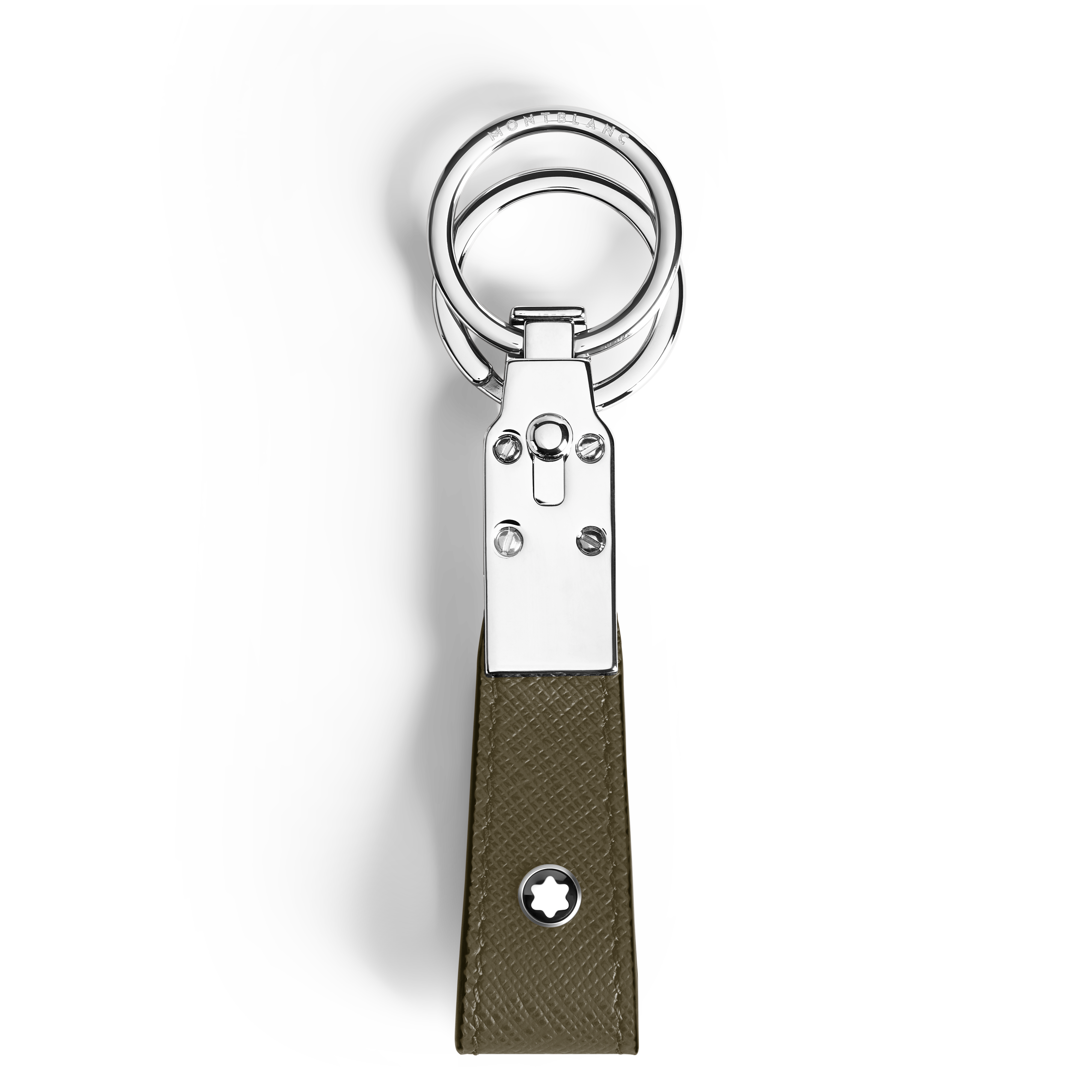 Montblanc - Schlüsselanhänger Mit Schlaufe Aus Sartorial Leder - Khaki - Leder - Mb221354 - Schlüsselringe & Schlüsseletuis 