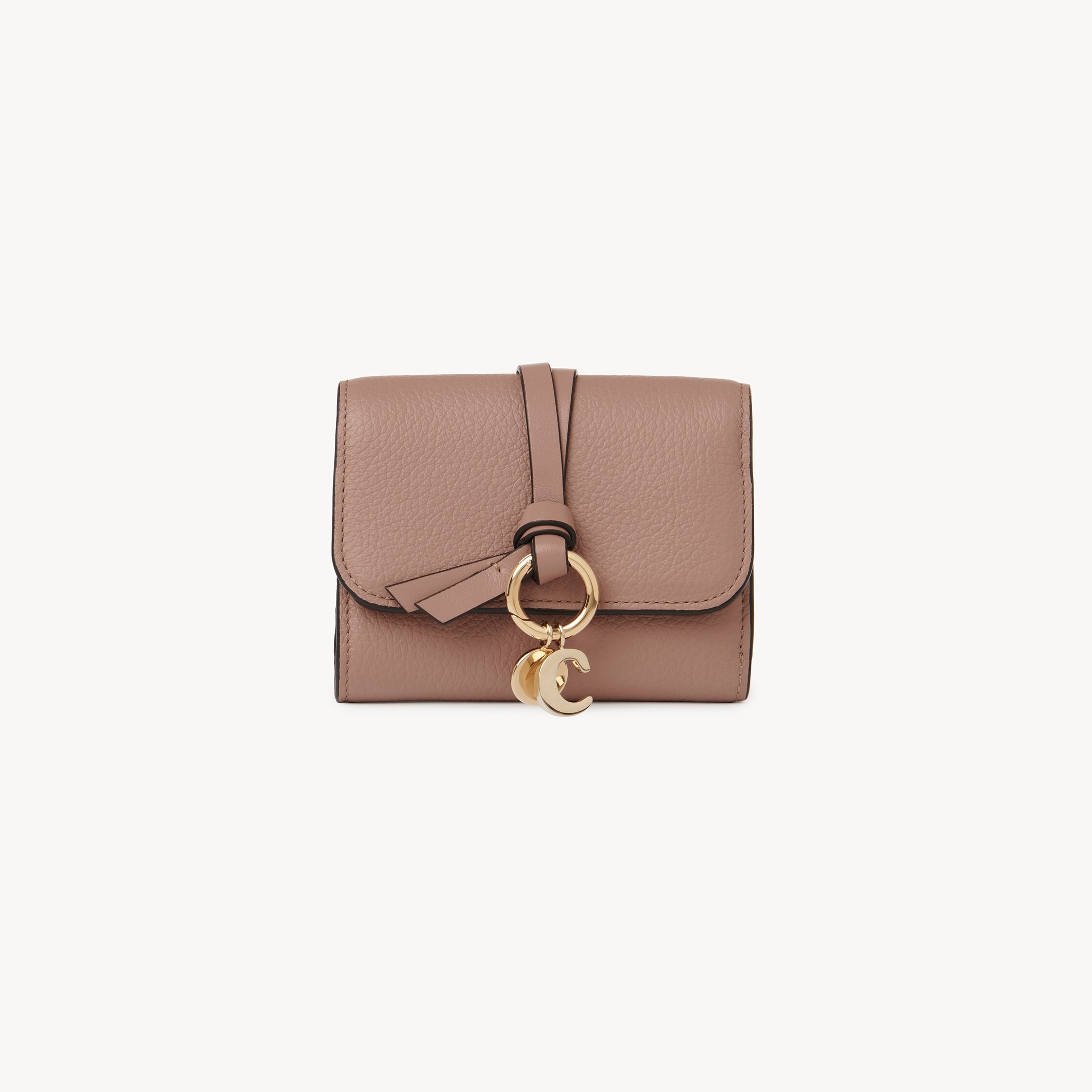 Chloé Alphabet Small Tri-fold In Pink