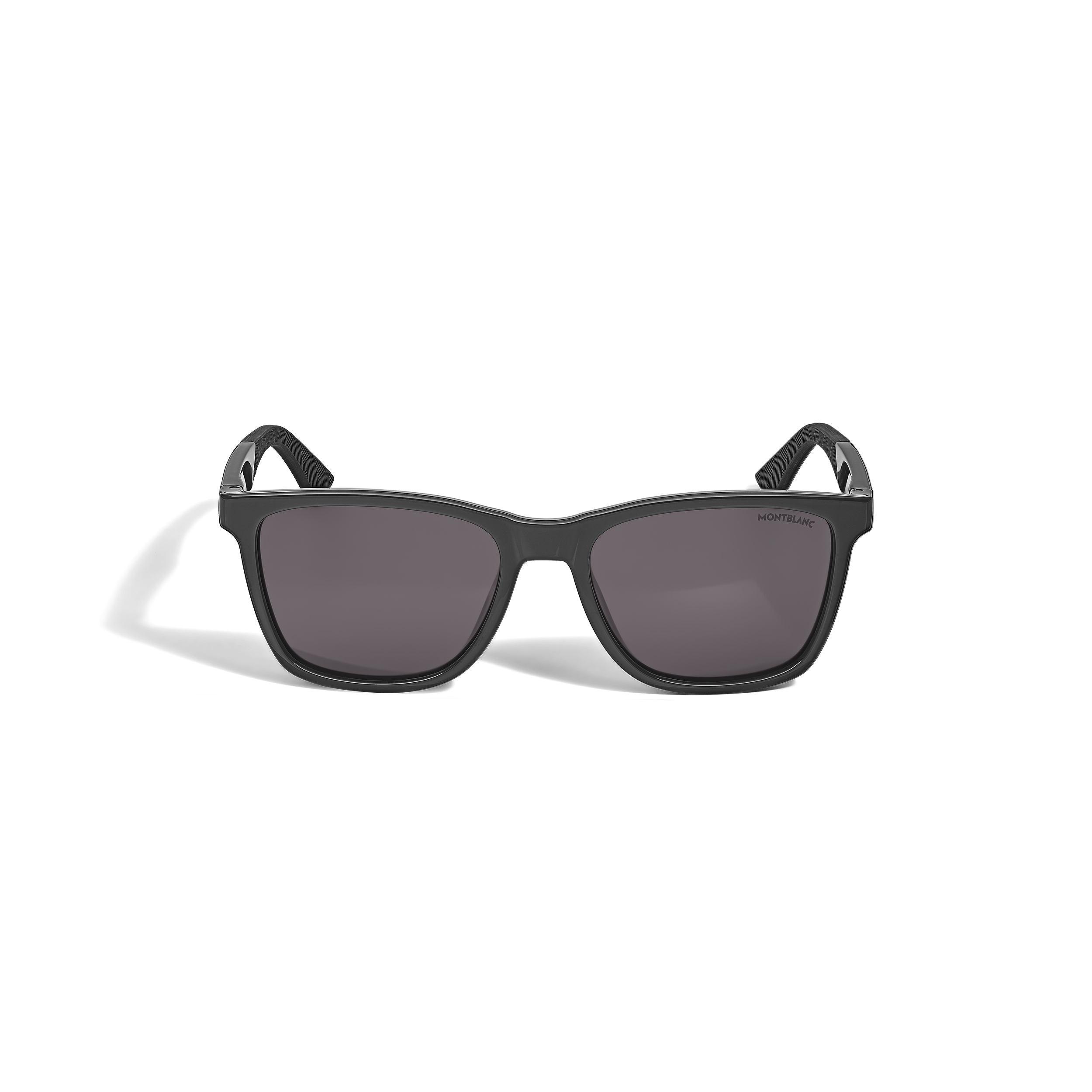  Montblanc - Quadratische Sonnenbrille Mit Schwarzem Spritzgussrahmen - Schwarz - Eingespritzt - Mb134860 - Sonnenbrillen 