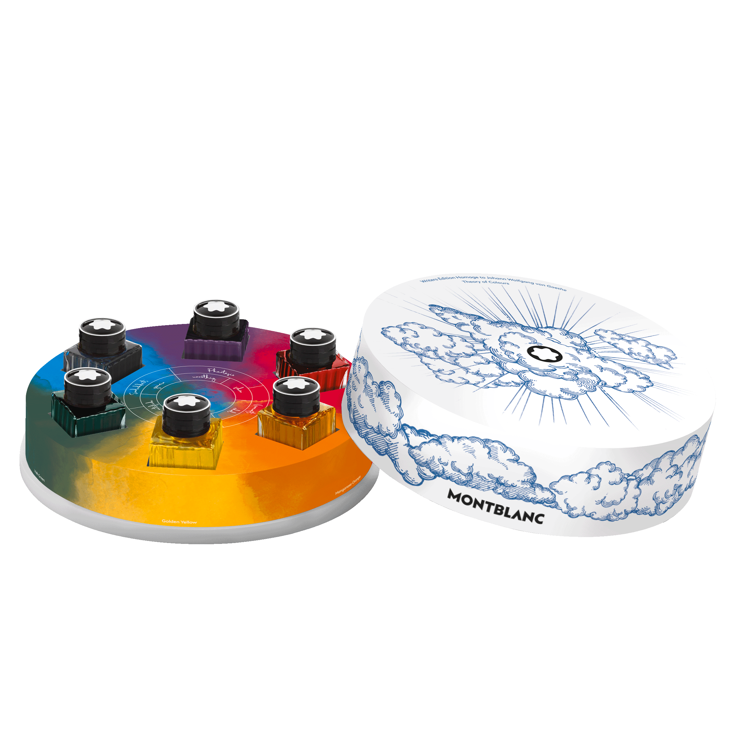 Montblanc - Ink Bottle Set  Writers Edition Homage To Johann Wolfgang Von Goethe  6X30 Ml - Mb134526 - Ink Bottles   Multicolour