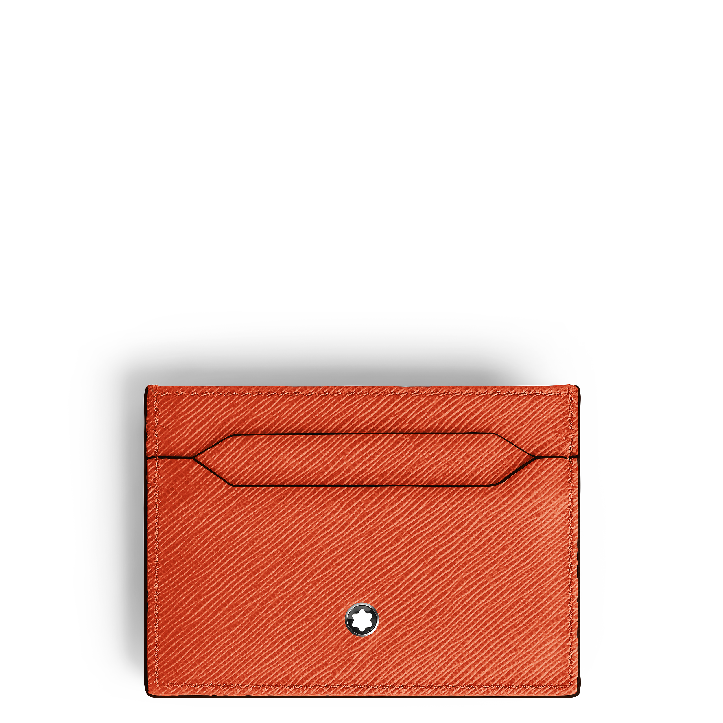 Montblanc - Card Holder 5Cc In Sartorial Leather - Leather - Mb221352 - Card Holders   Tangerine