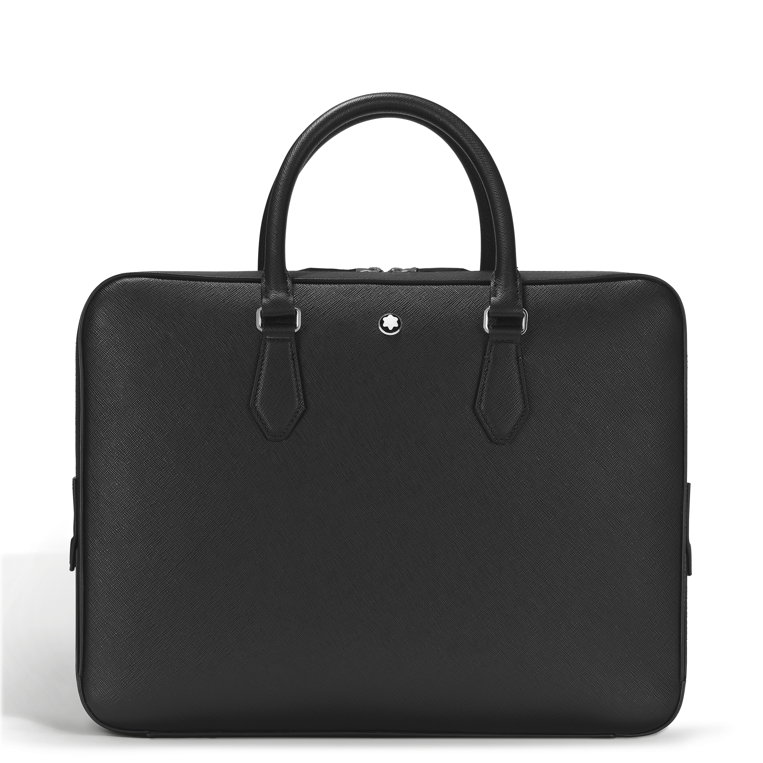 Montblanc - Large Briefcase In Sartorial Leather - Leather - Mb130270 - Document Cases   Black