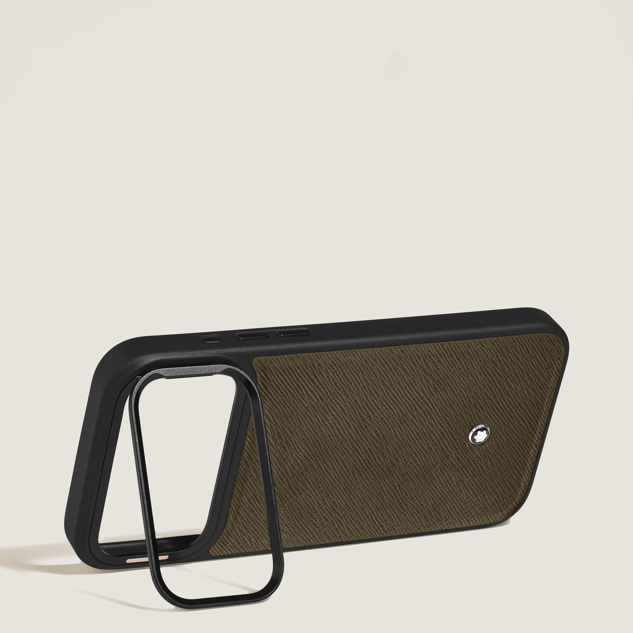  Montblanc - Schutzhülle Für Iphone 17 Pro Max Aus Hochwertigem Leder - Khaki - Leder - Mb221716 - Telefonetuis & Telefonhüllen 