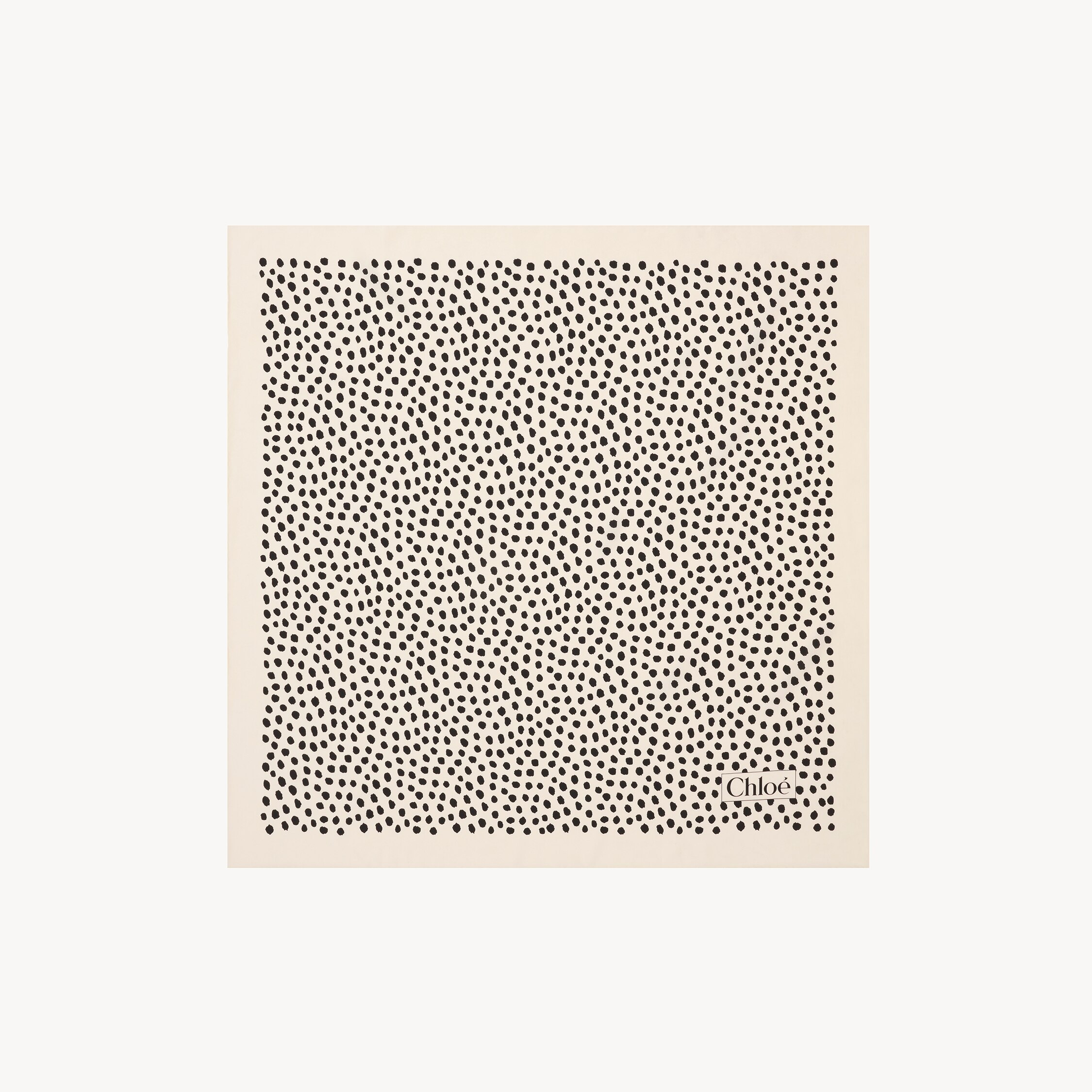 Chloé The Chloé Spotted square scarf in silk