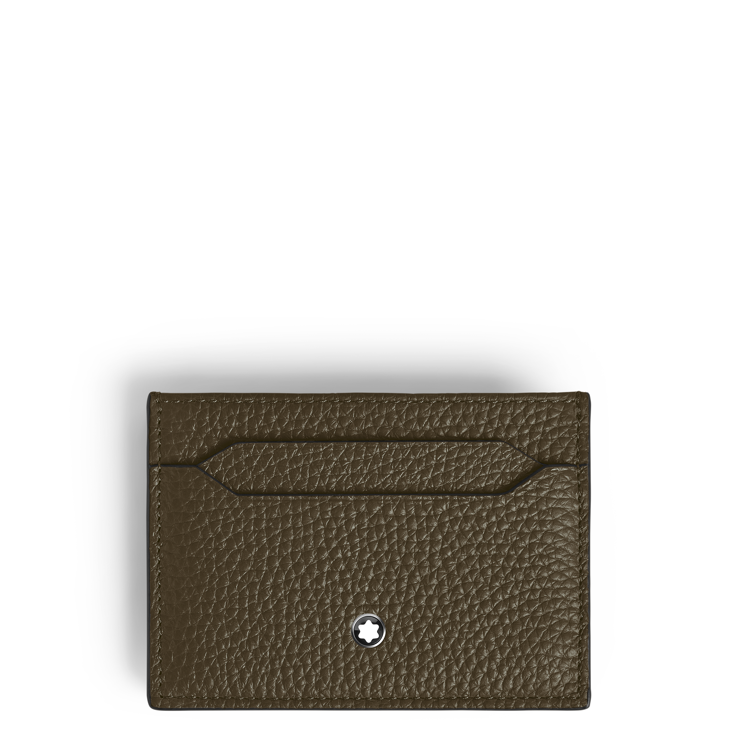 Montblanc - Card Holder 5Cc In Grain Leather - Leather - Mb220219 - Card Holders   Khaki