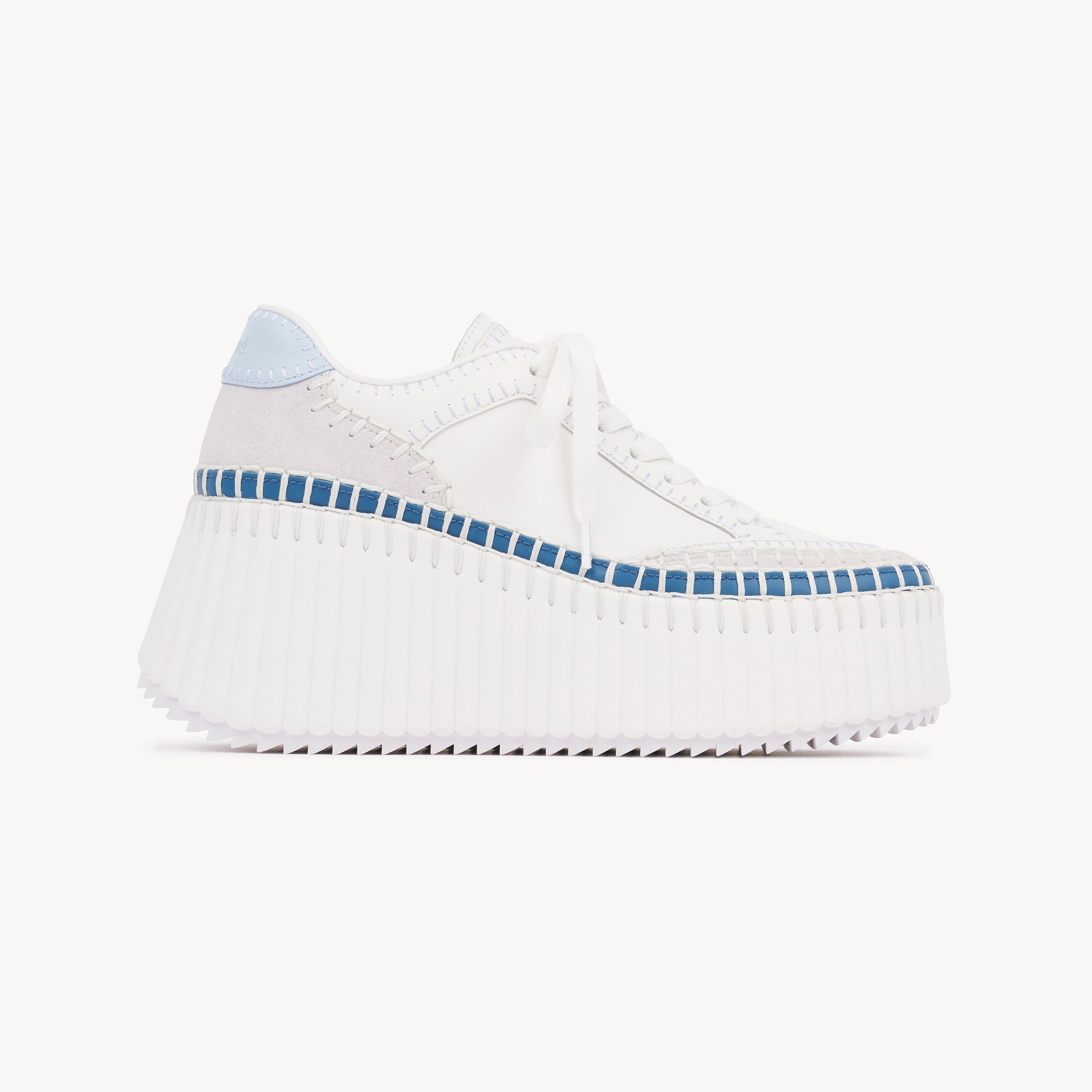 Chloé Nama Platform Sneaker In White