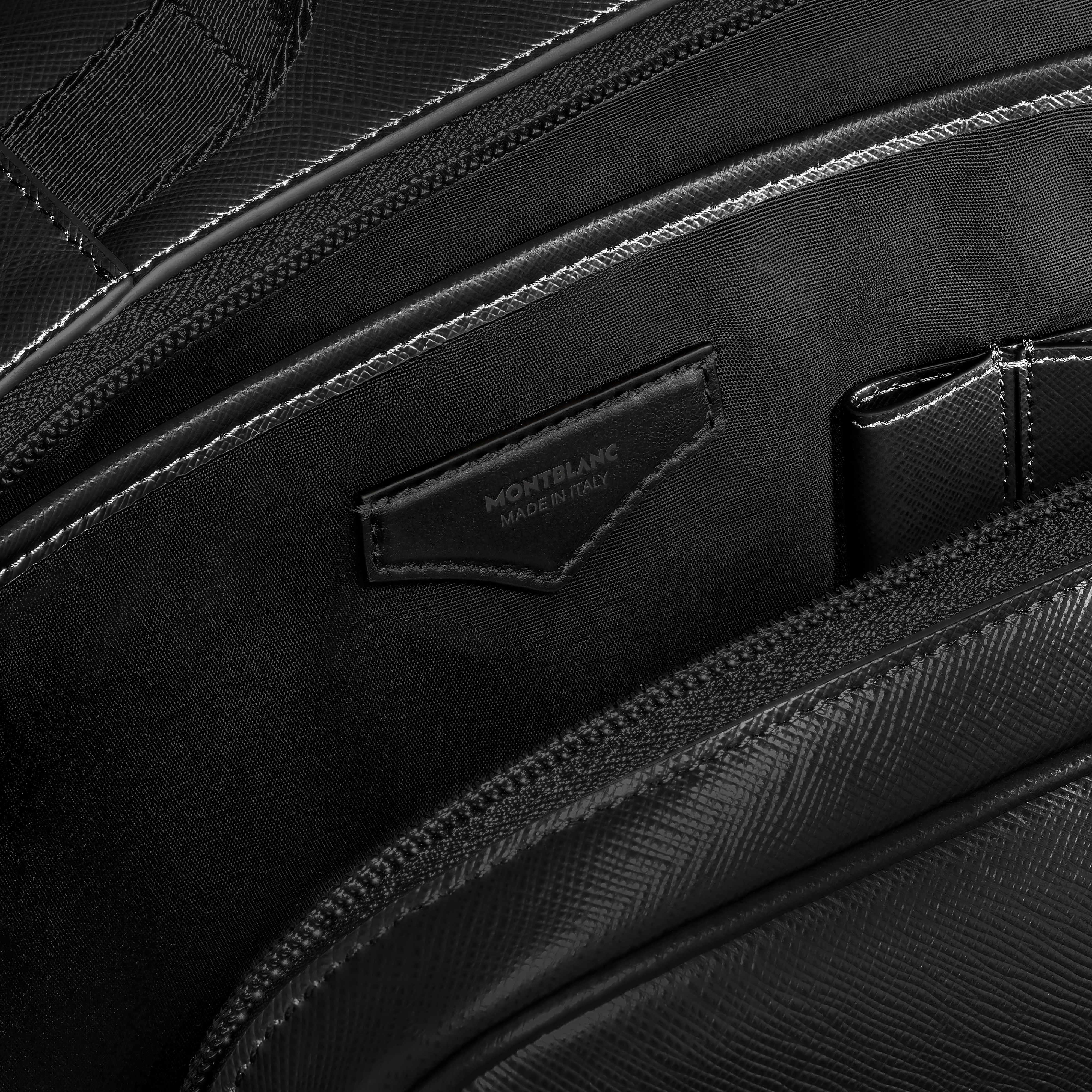  Montblanc - Rechteckiger Montblanc Companion Rucksack - Schwarz - Leder - Mb221550 - Rucksäcke 
