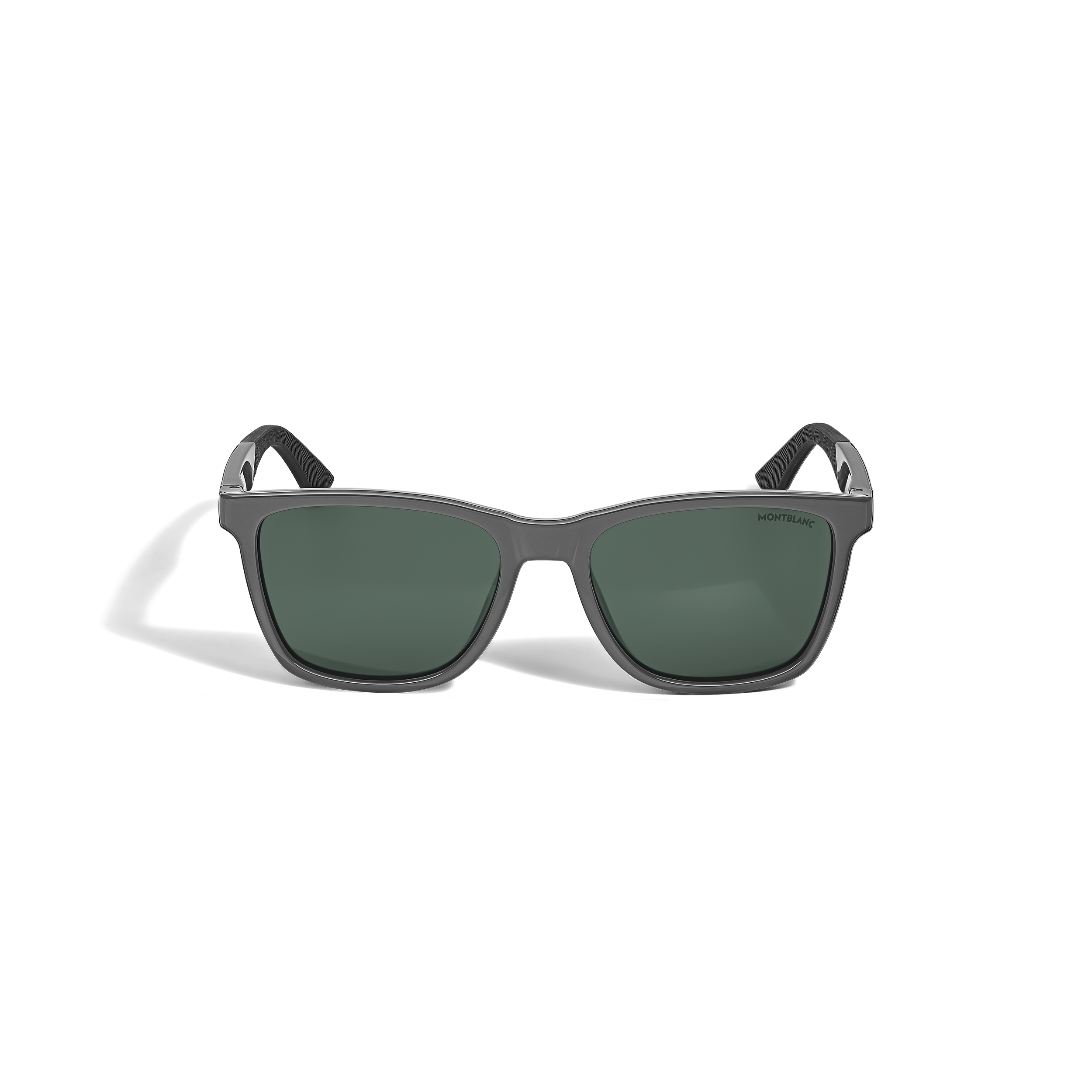  Montblanc - Quadratische Sonnenbrille Mit Grauem Spritzgussrahmen - Grau - Eingespritzt - Mb134861 - Sonnenbrillen 