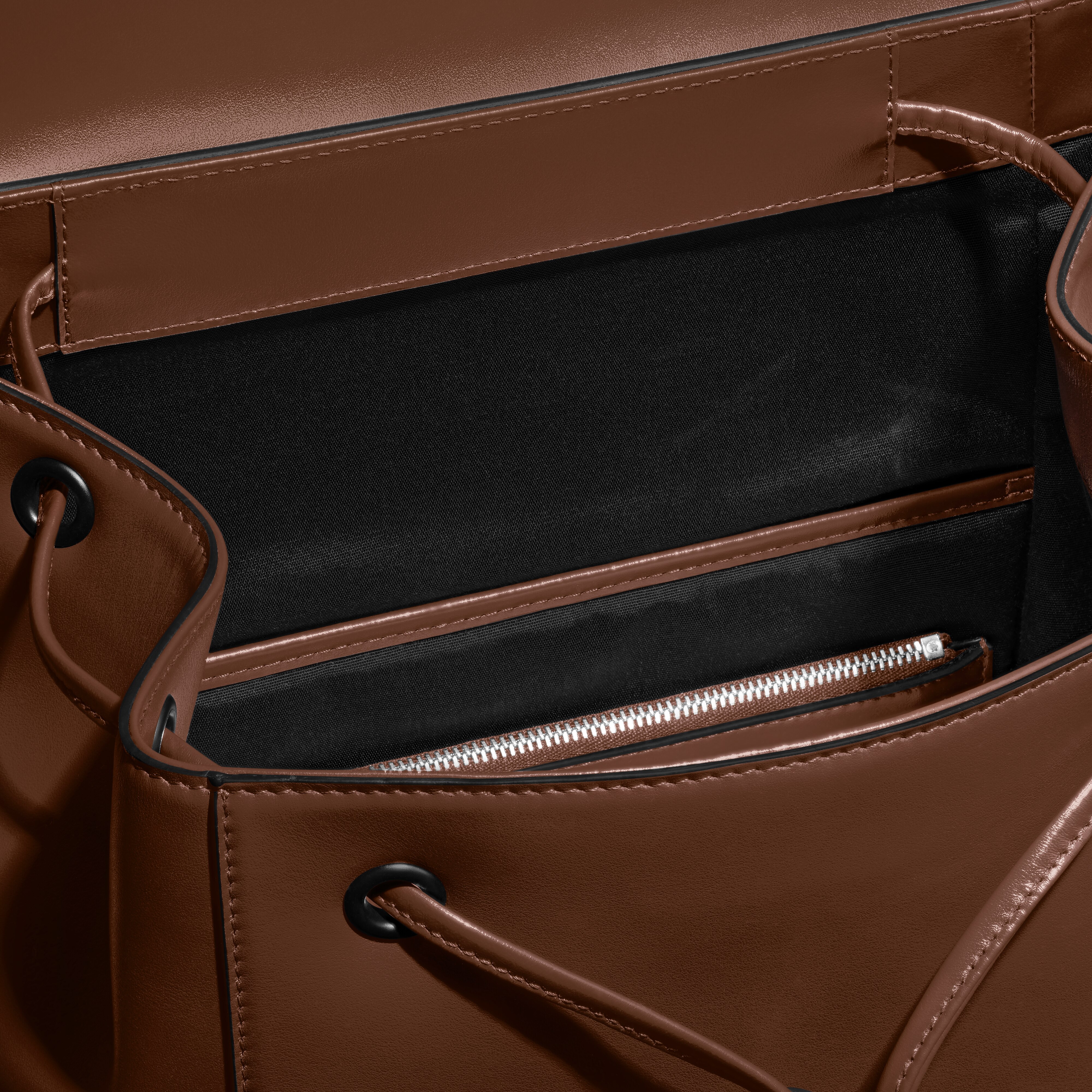  Montblanc - Mittelgroßer Rucksack Aus Meisterstück Leder - Sfumato-braun - Leder - Mb220310 - Rucksäcke 