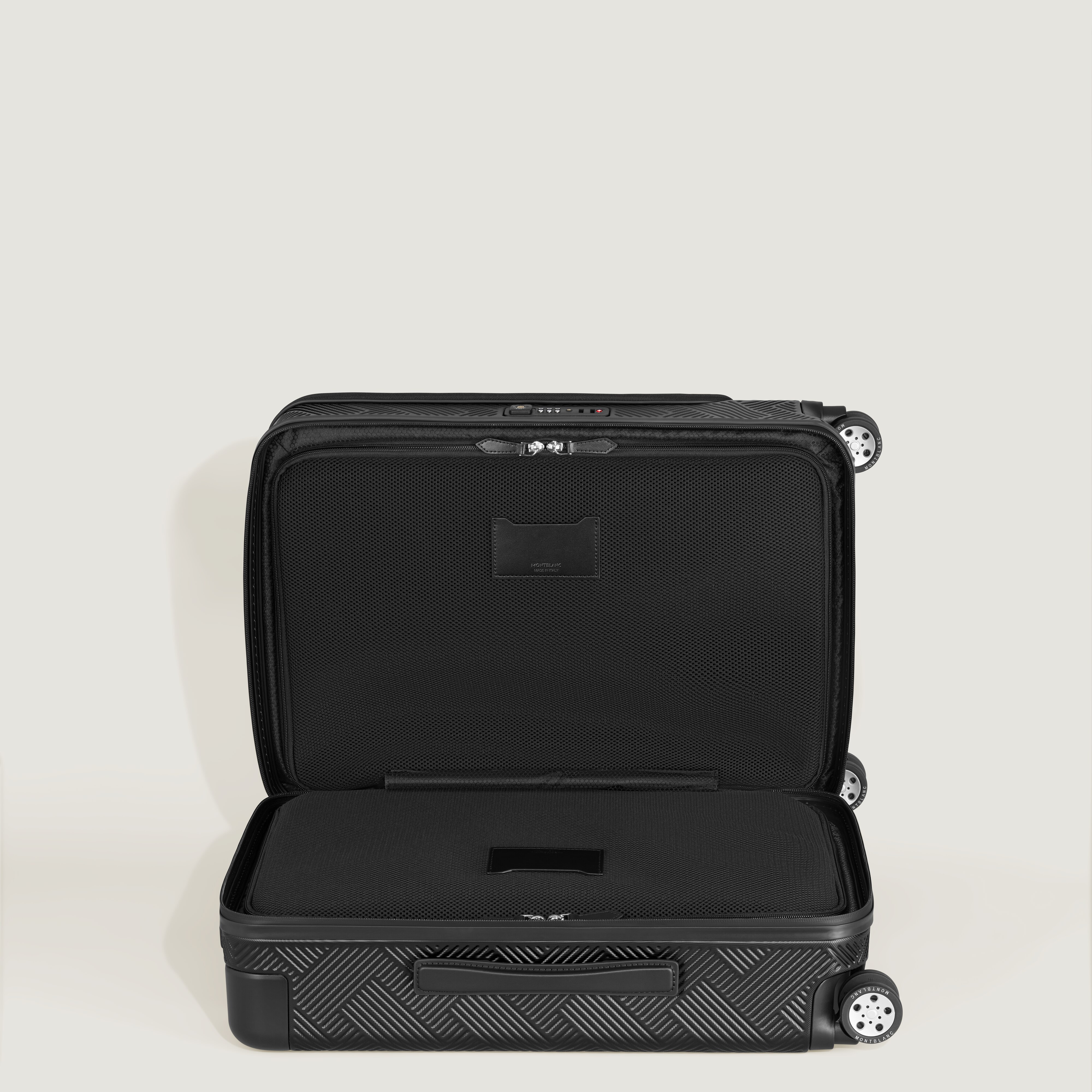  Montblanc - #my4810 Maleta De Cabina Con Bolsillo Delantero - Negro - Policarbonato - Mb199457 - Equipaje De Cabina 