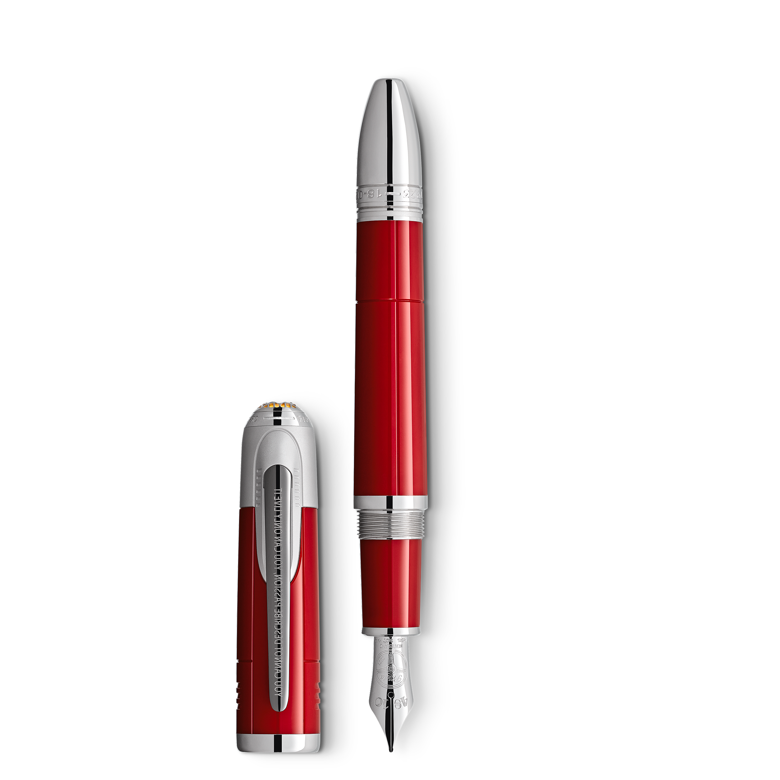 Montblanc - Great Characters Enzo Ferrari Special Edition Fountain Pen - Precious Resin - Mb132144 - Fountain Pens Red
