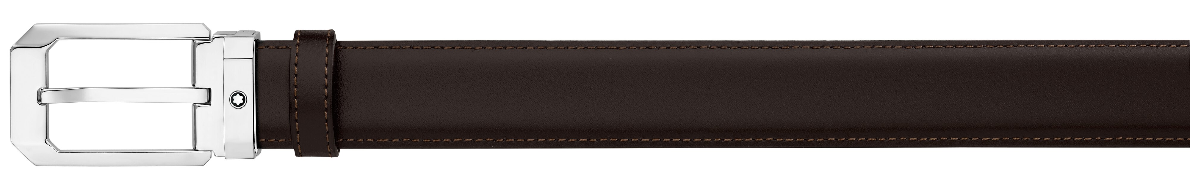  Montblanc - Wendbarer Rechteckiger Gürtel 30 Mm Aus Leder - Schwarz | Braun - Leder - Mb116579 - Gürtel 
