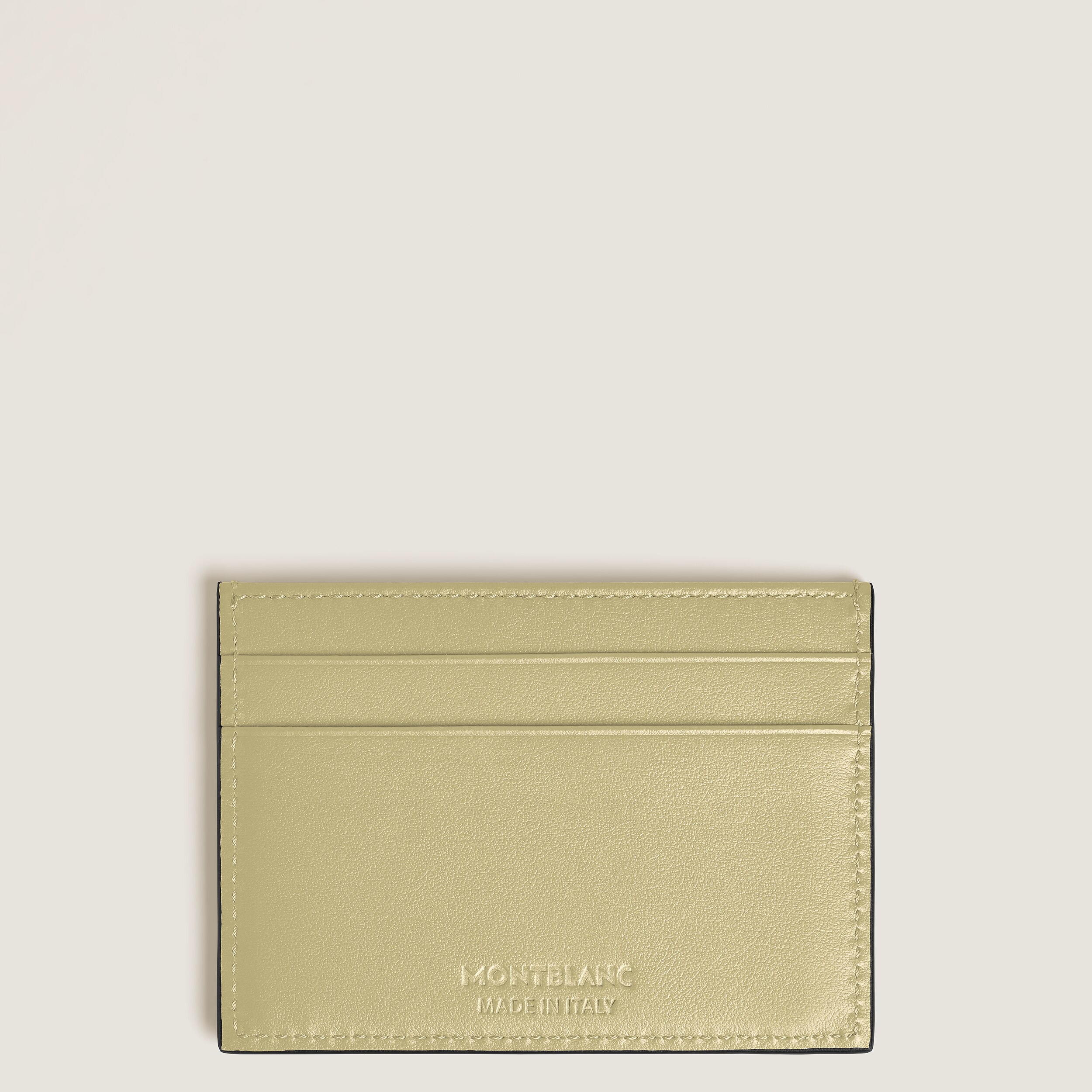  Montblanc - Kartenetui 5 Cc Aus Extreme Leder - Mandel - Leder - Mb221420 - Kartenetuis 