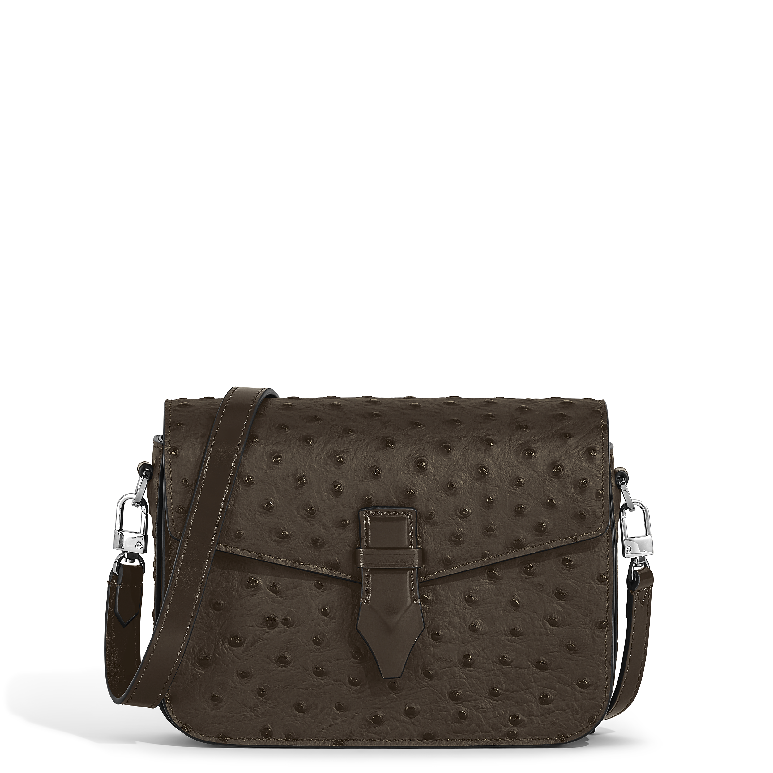 Montblanc - Nib Crossbody Bag In Ostrich-Embossed Leather - Leather - Mb220472 - Messengers   Khaki