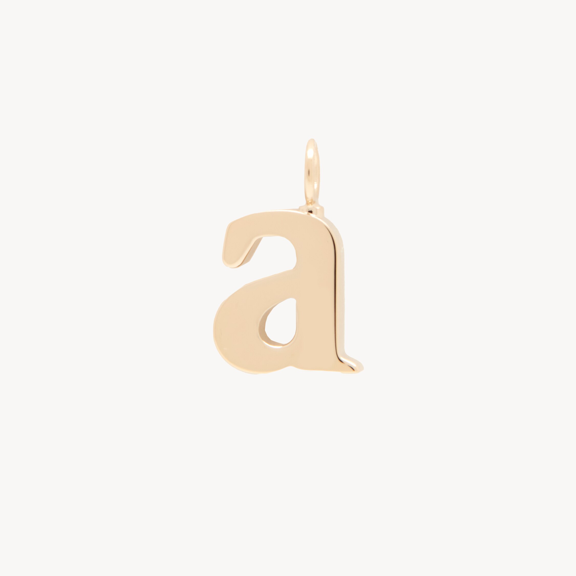 Chloé Alphabet Letter A Charm In Brass In Gold