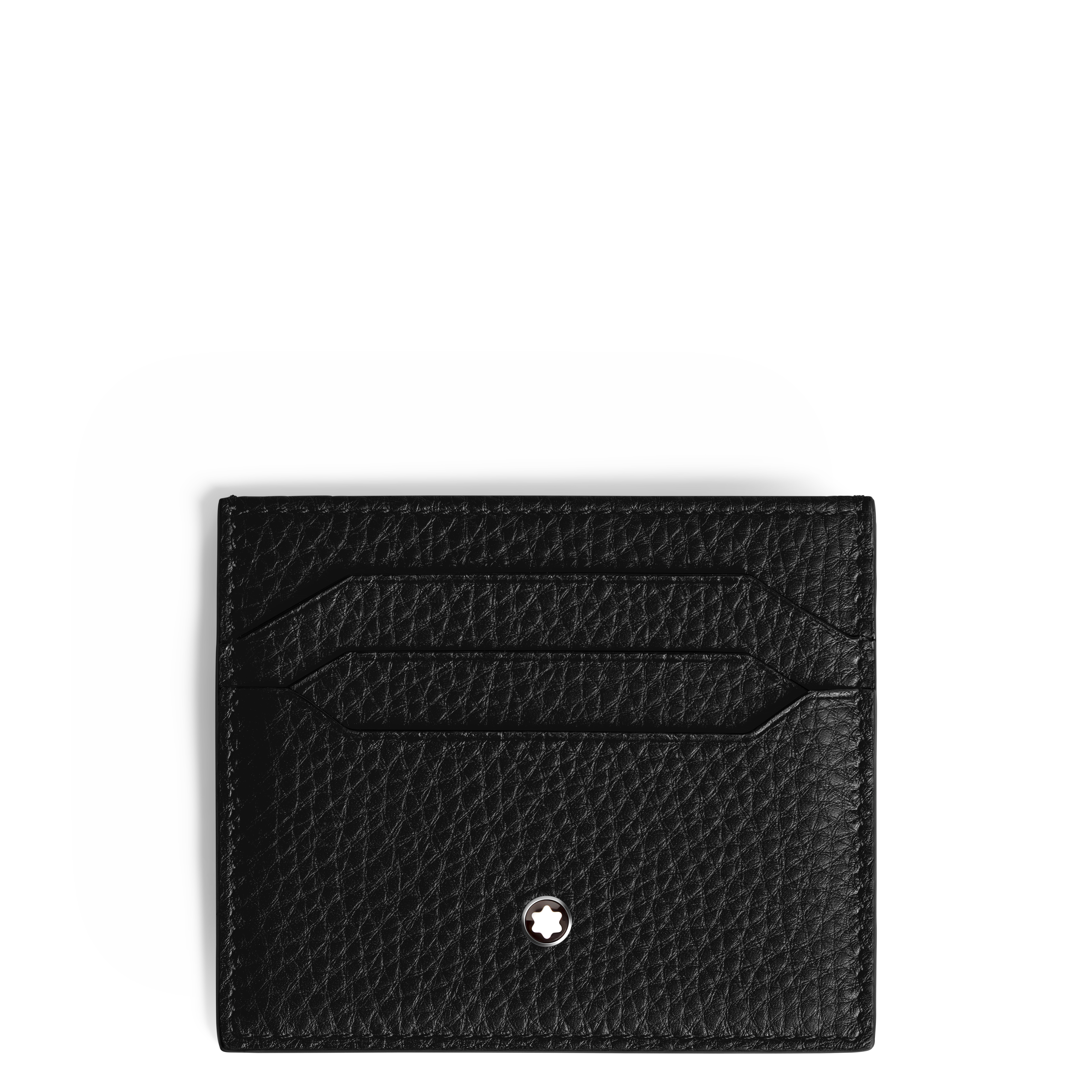 Montblanc - Card Holder 6Cc In Grain Leather - Leather - Mb199441 - Card Holders   Black