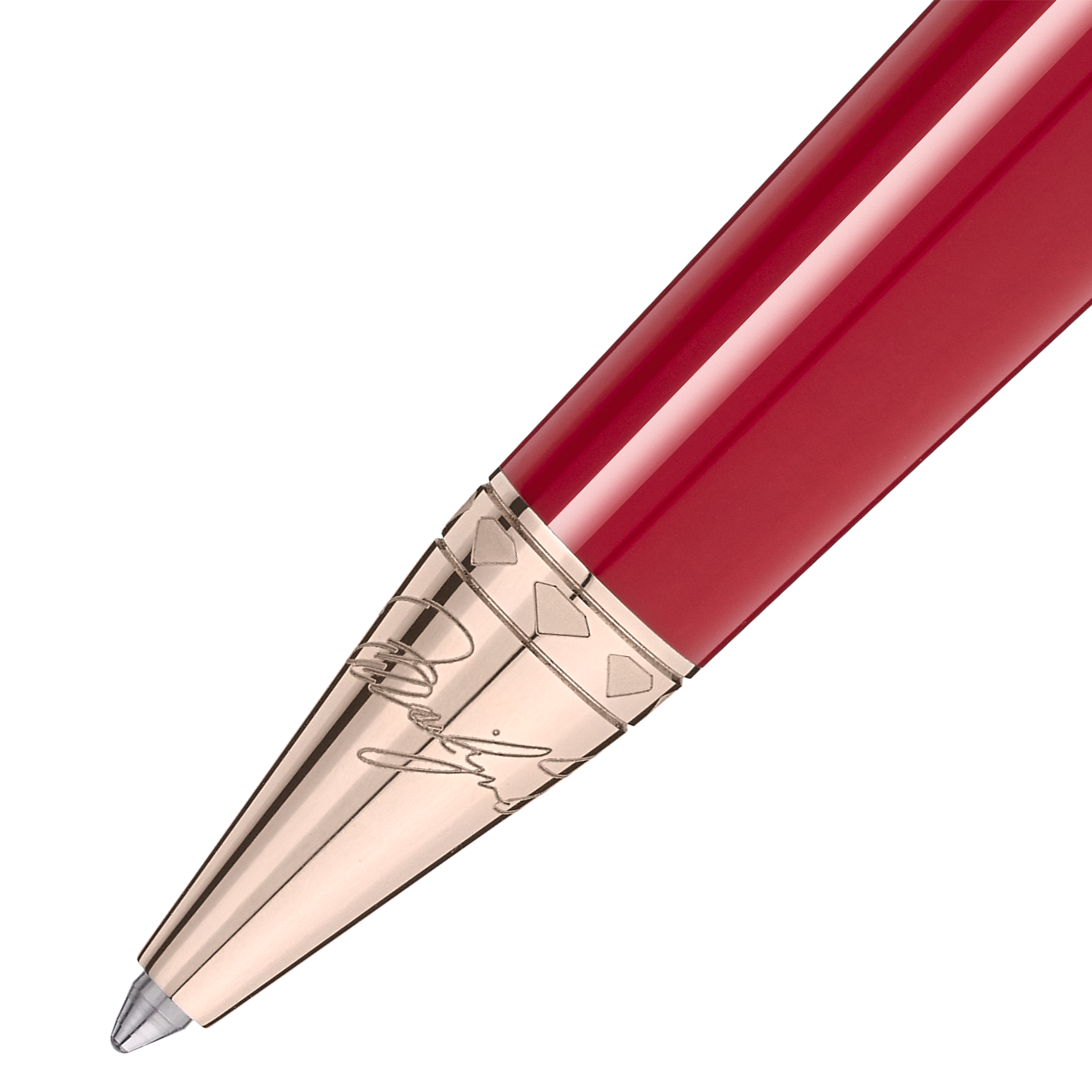  Montblanc - Penna A Sfera Marilyn Monroe Edizione Speciale - Rosso - Pregiata Resina - Mb132118 - Penne A Sfera 