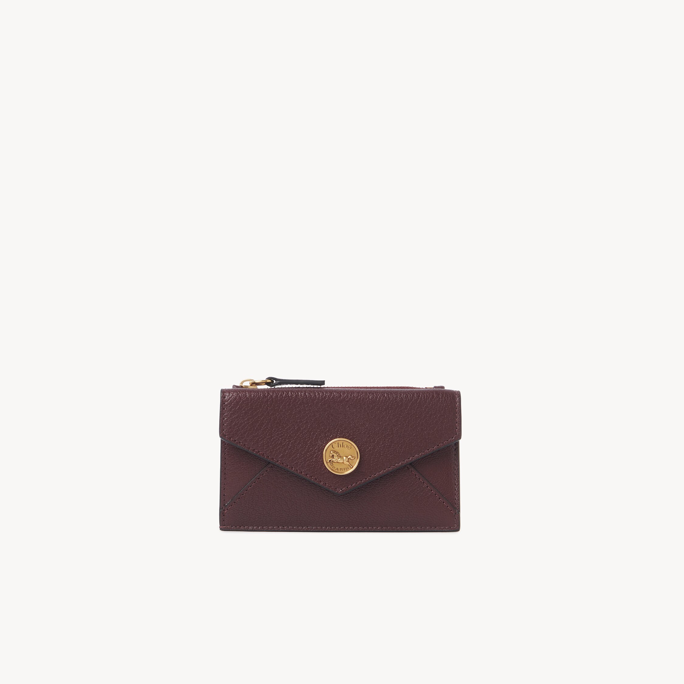Chloé Small Envelope purse with card slots in grained leather