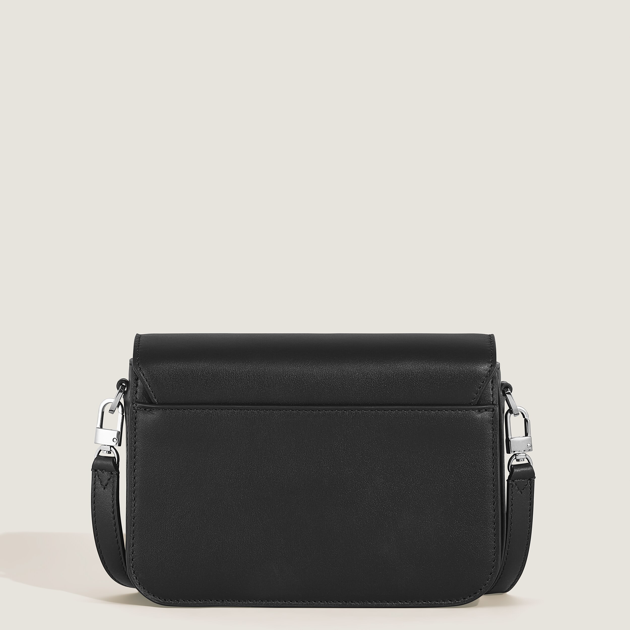  Montblanc - Umhängetasche Mit Federdetail Aus Soft Leder - Schwarz - Leder - Mb199831 - Messenger Bags 