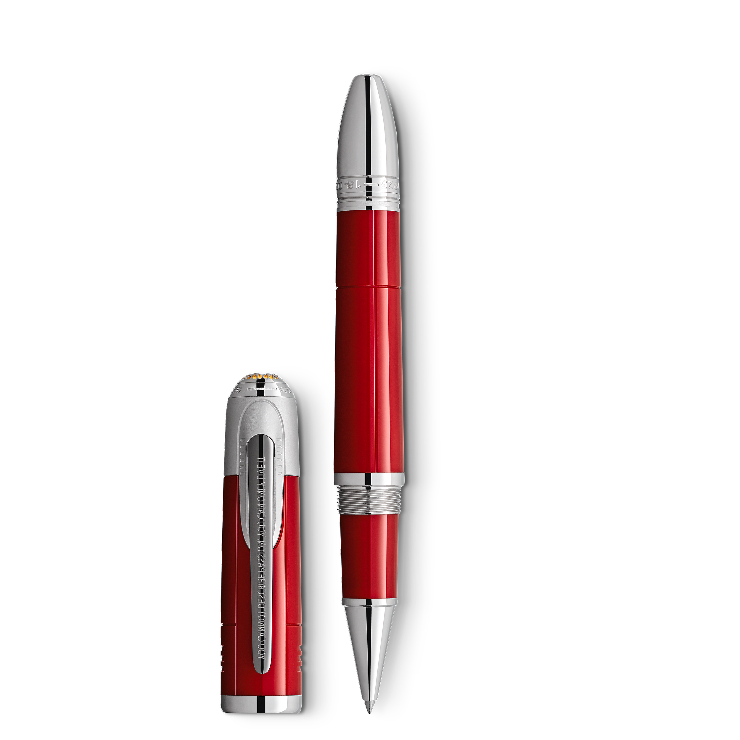 Montblanc - Great Characters Enzo Ferrari Special Edition Rollerball - Precious Resin - Mb132145 - Rollerballs Red