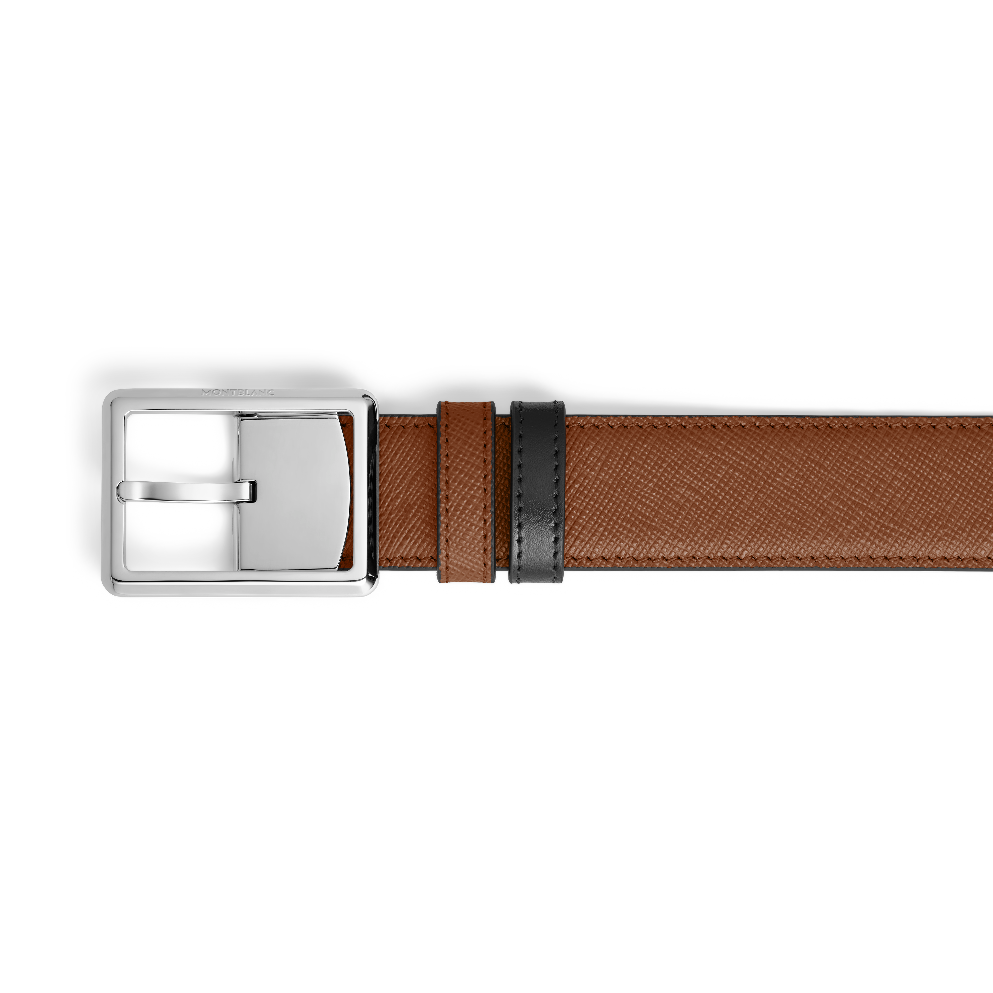  Montblanc - Wendbarer Gürtel Mit Rechteckiger Schließe 30 Mm Aus Sartorial Leder - Mb222189 - Gürtel 