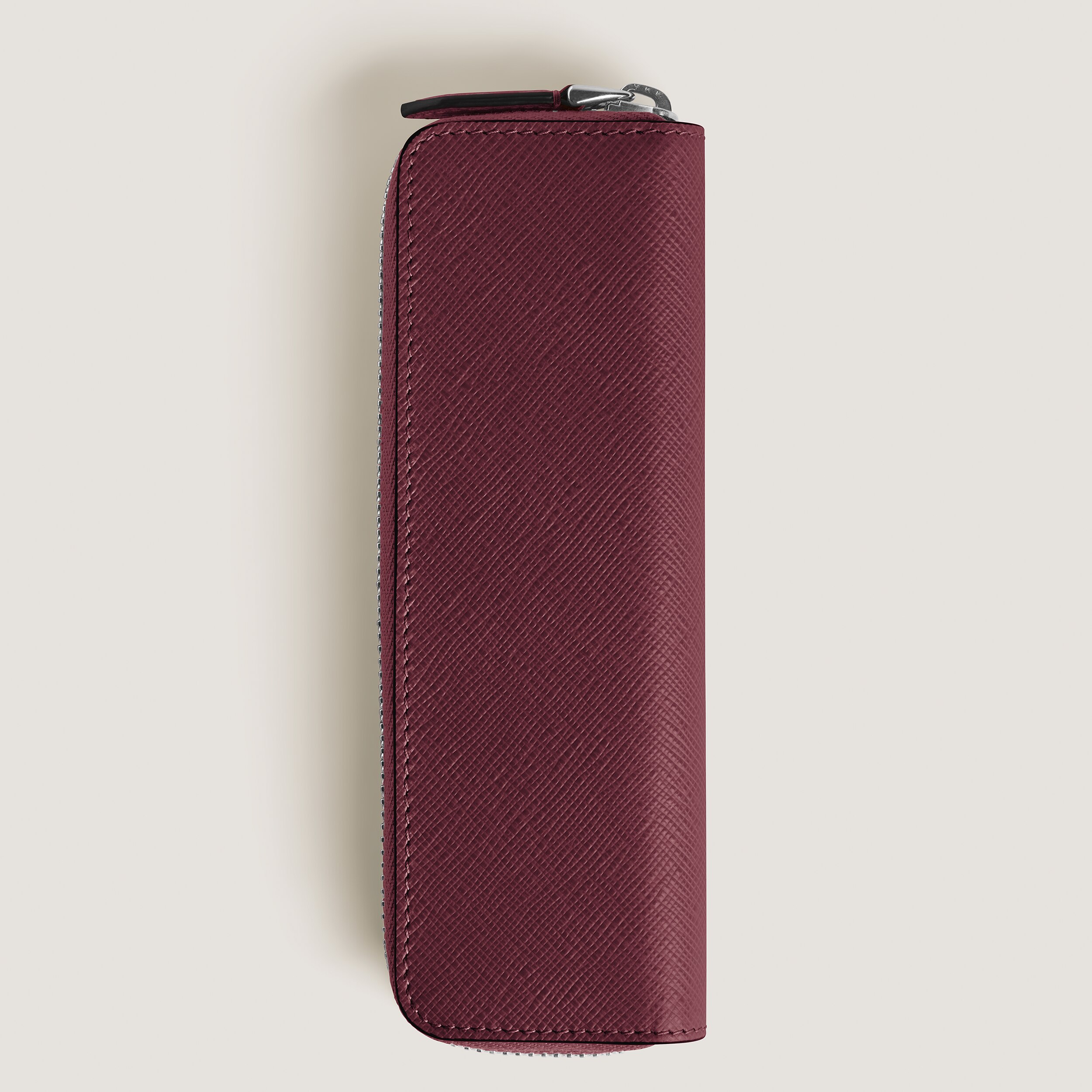  Montblanc - Astuccio Con Cerniera Per 1 Strumento Da Scrittura In Pelle Sartorial - Cassis - Pellame - Mb199382 - Astucci Per Strumenti Da Scrittura 