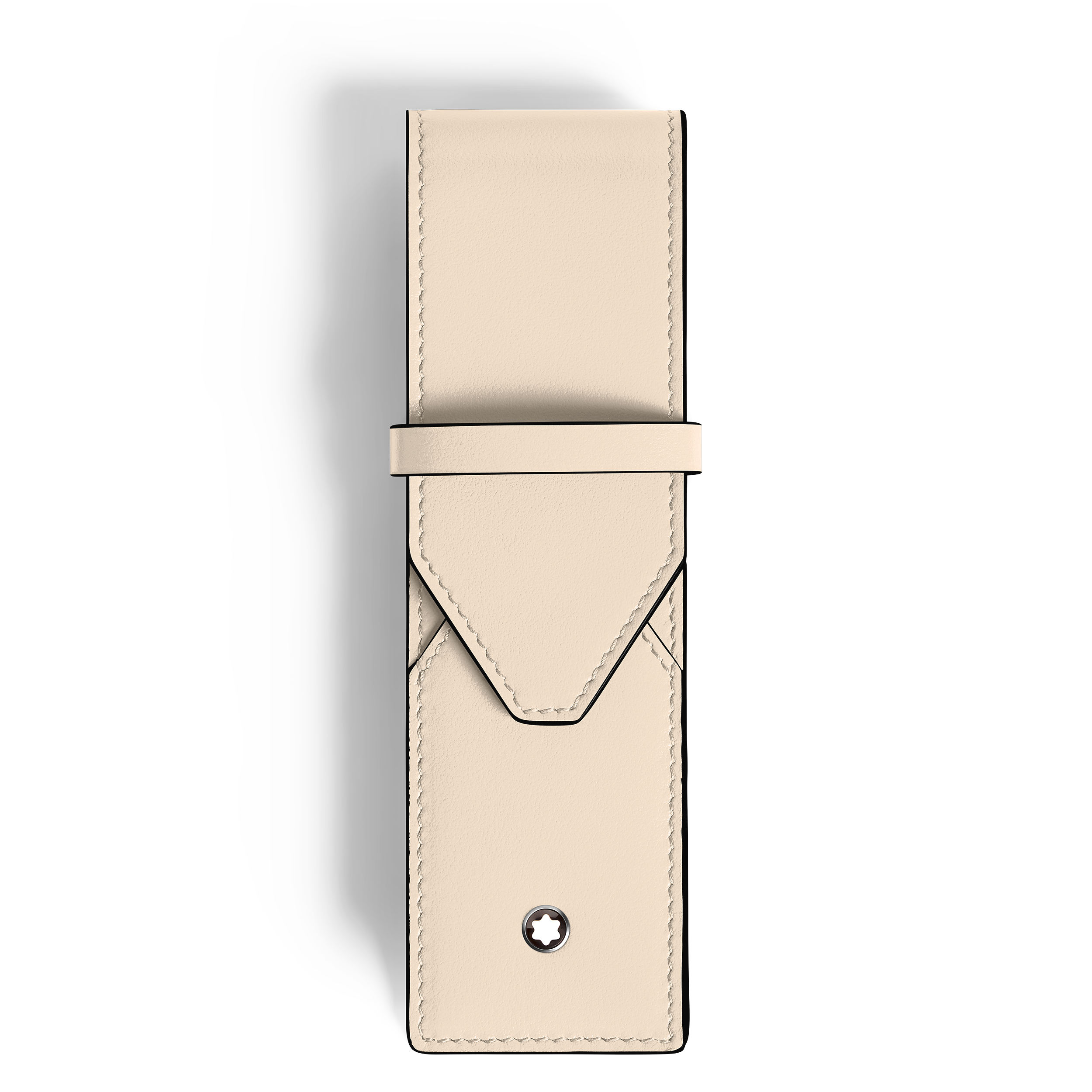  Montblanc - Astuccio Per 2 Strumenti Da Scrittura Montblanc Envelope - Beige Nuvolato - Pellame - Mb199334 - Astucci Per Strumenti Da Scrittura 