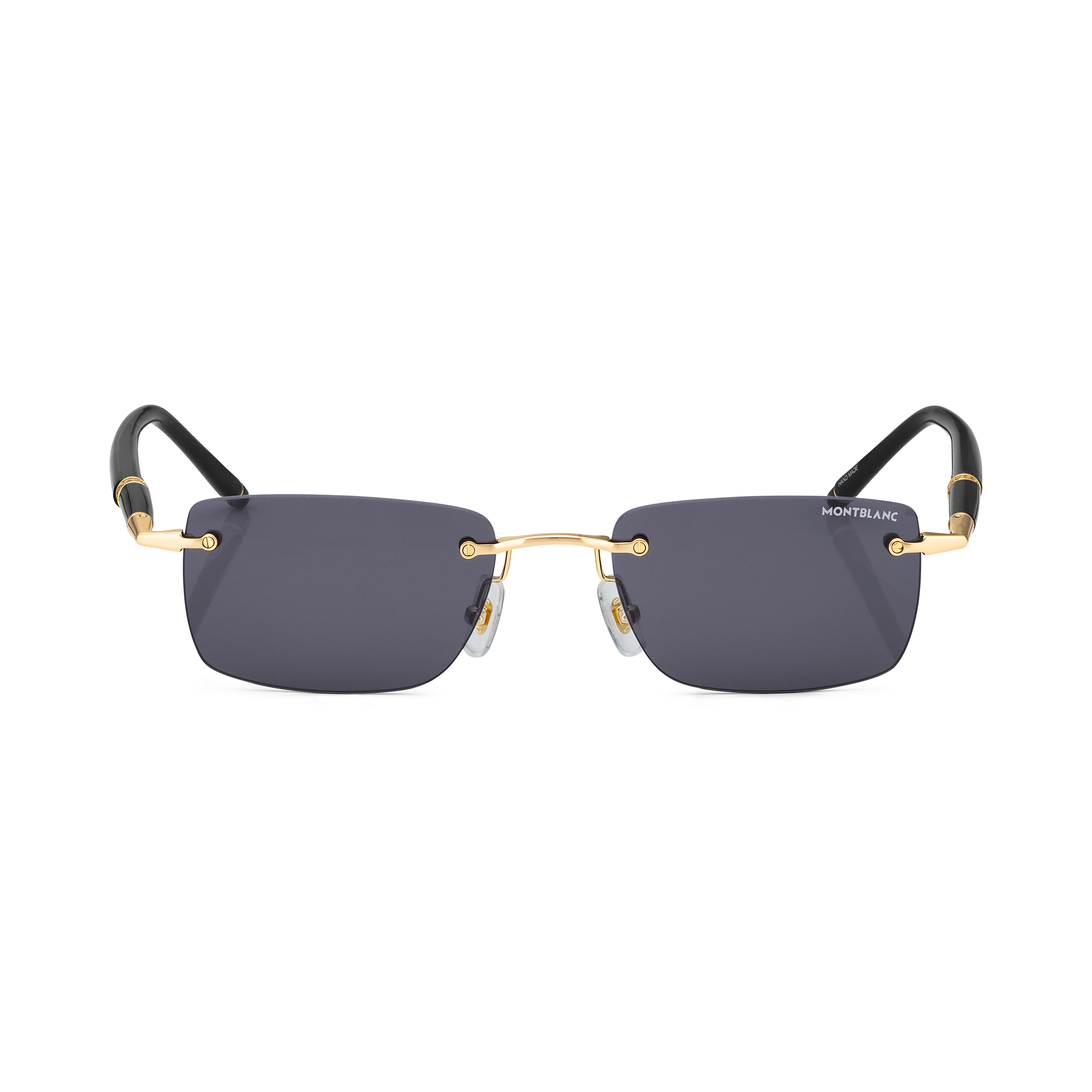 Montblanc - Rectangular Sunglasses With Gold-Coloured Metal Frame - Metal - Mb133465 - Sunglasses   Gold Colour