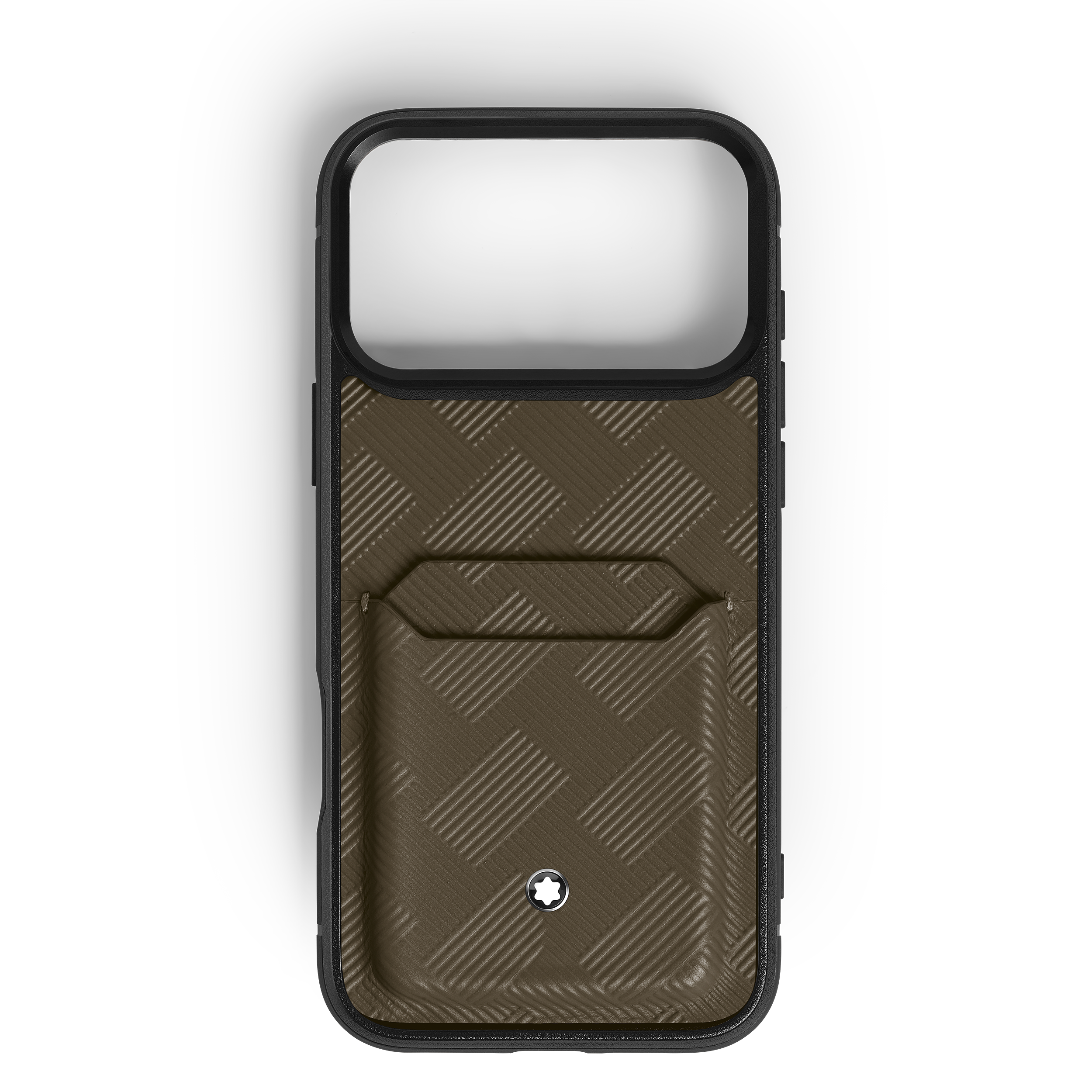 Montblanc - Hardshell Case For Iphone 17 Pro Max With 2Cc In Extreme Leather - Leather - Mb221668 - Phone Cases Sleeves   Khaki
