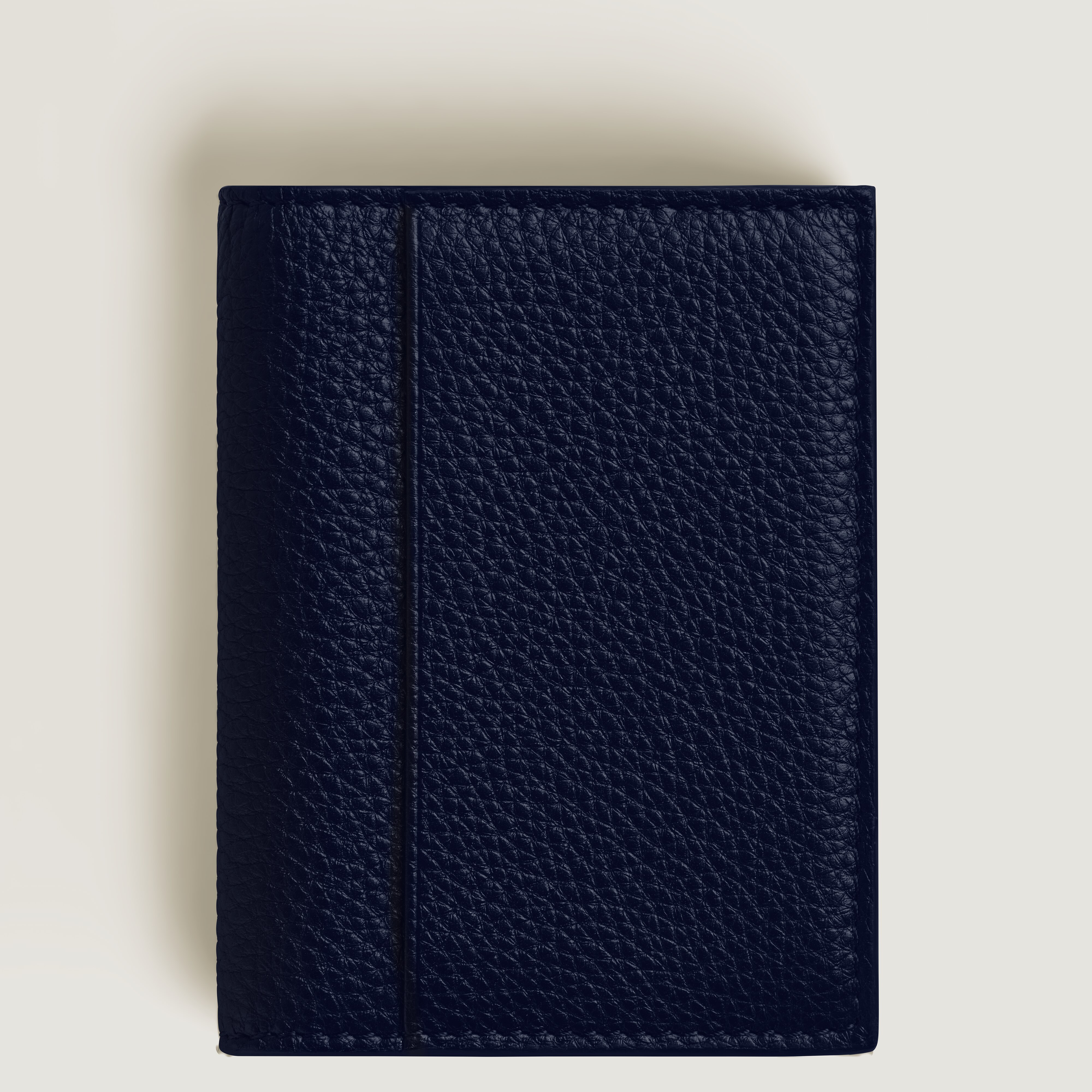  Montblanc - Portacarte 4 Tasche In Pelle Con Grana - Blu Mezzanotte - Pellame - Mb220040 - Porta Carte 