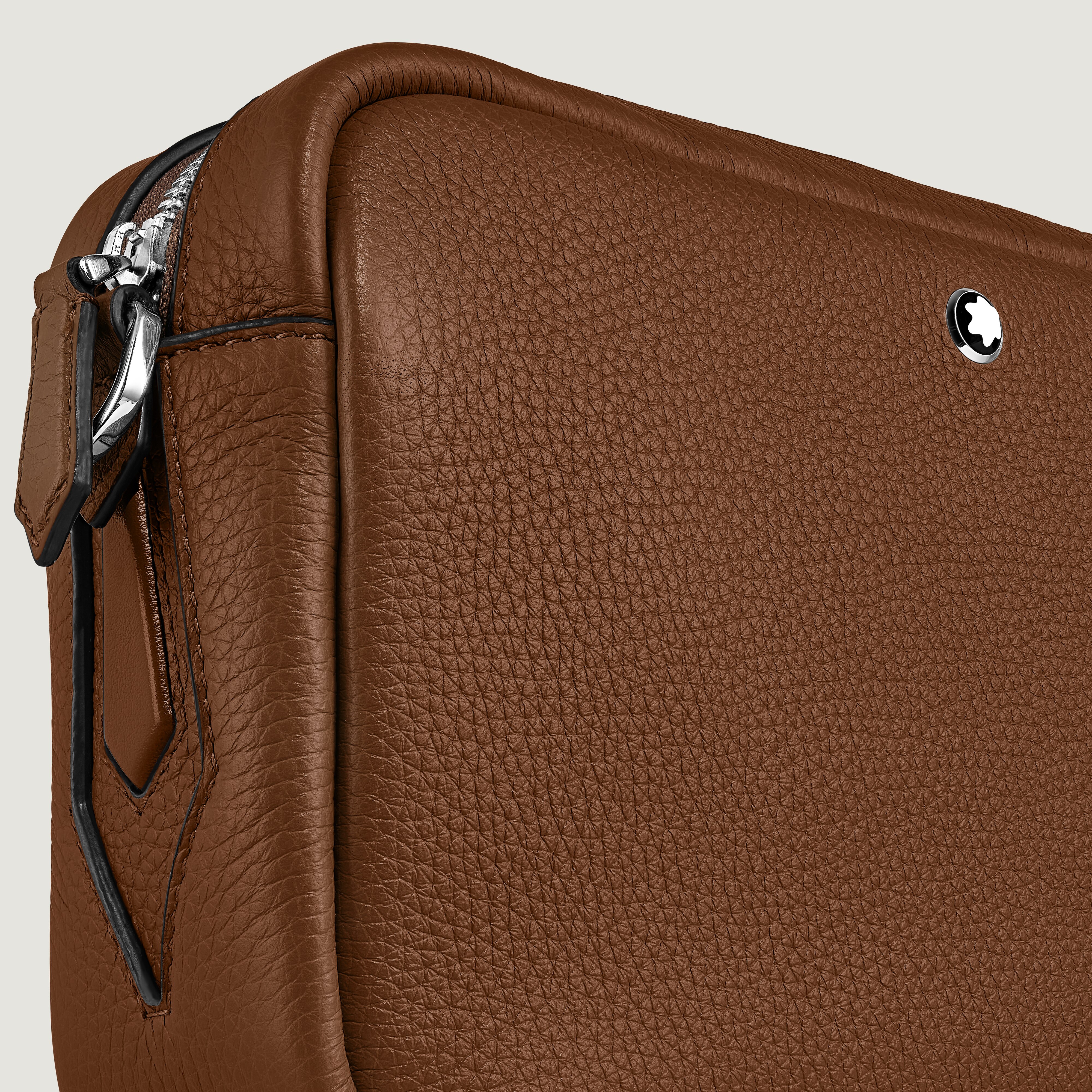  Montblanc - Umhängetasche Montblanc Companion - Rehbraun - Leder - Mb221690 - Clutches 