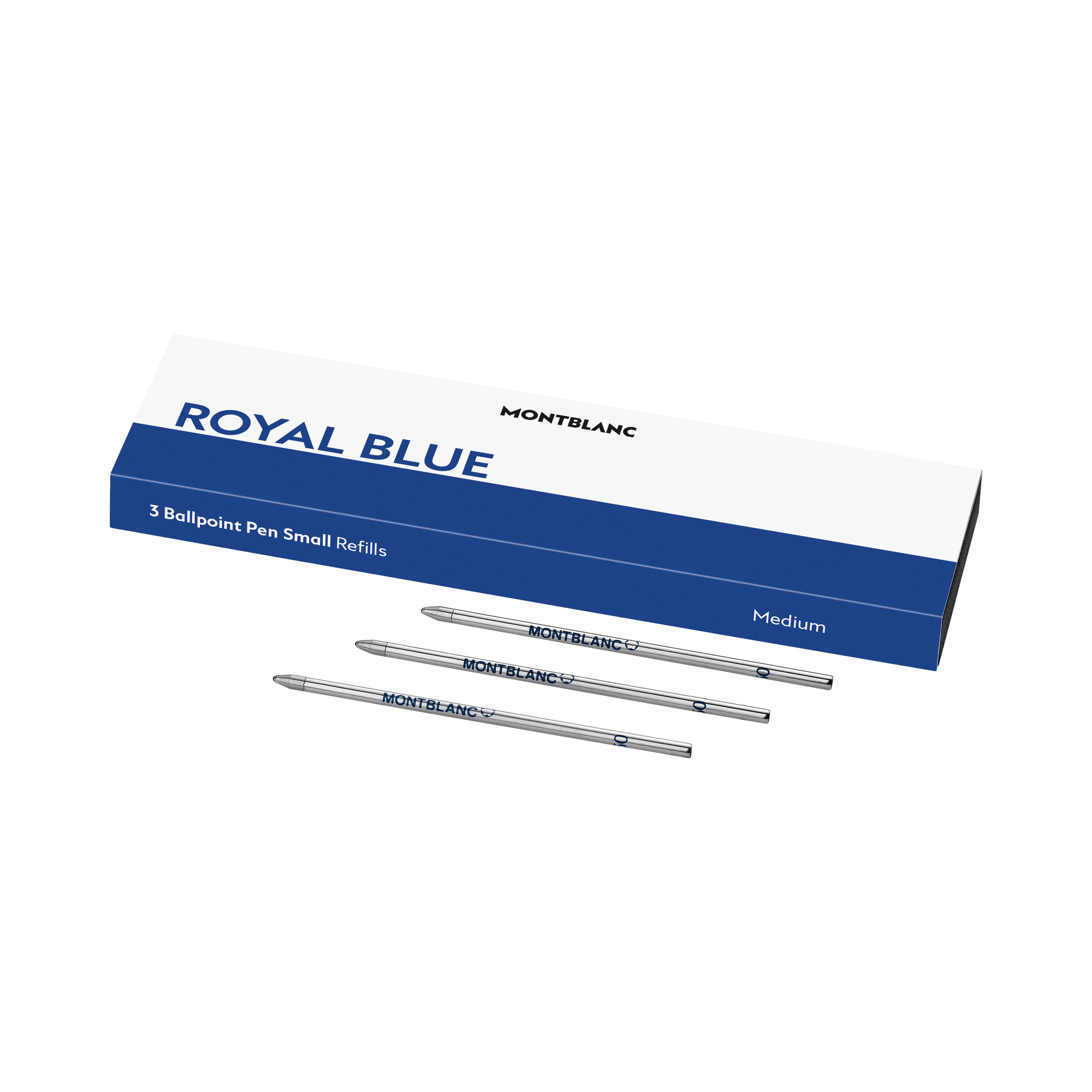 Montblanc Königsblau 3X Kugelschreiber-Minen Klein, Royal Blue Mb128223 Kugelschreiberminen Mittel