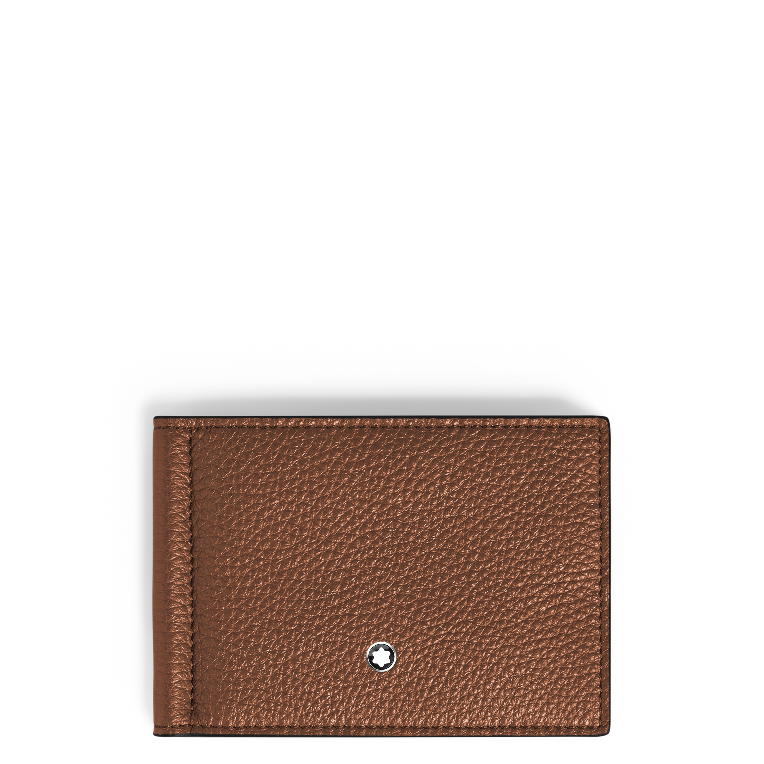 Montblanc - Wallet 6Cc With Money Clip In Grain Leather - Leather - Mb221400 - Wallets Men's Fauve