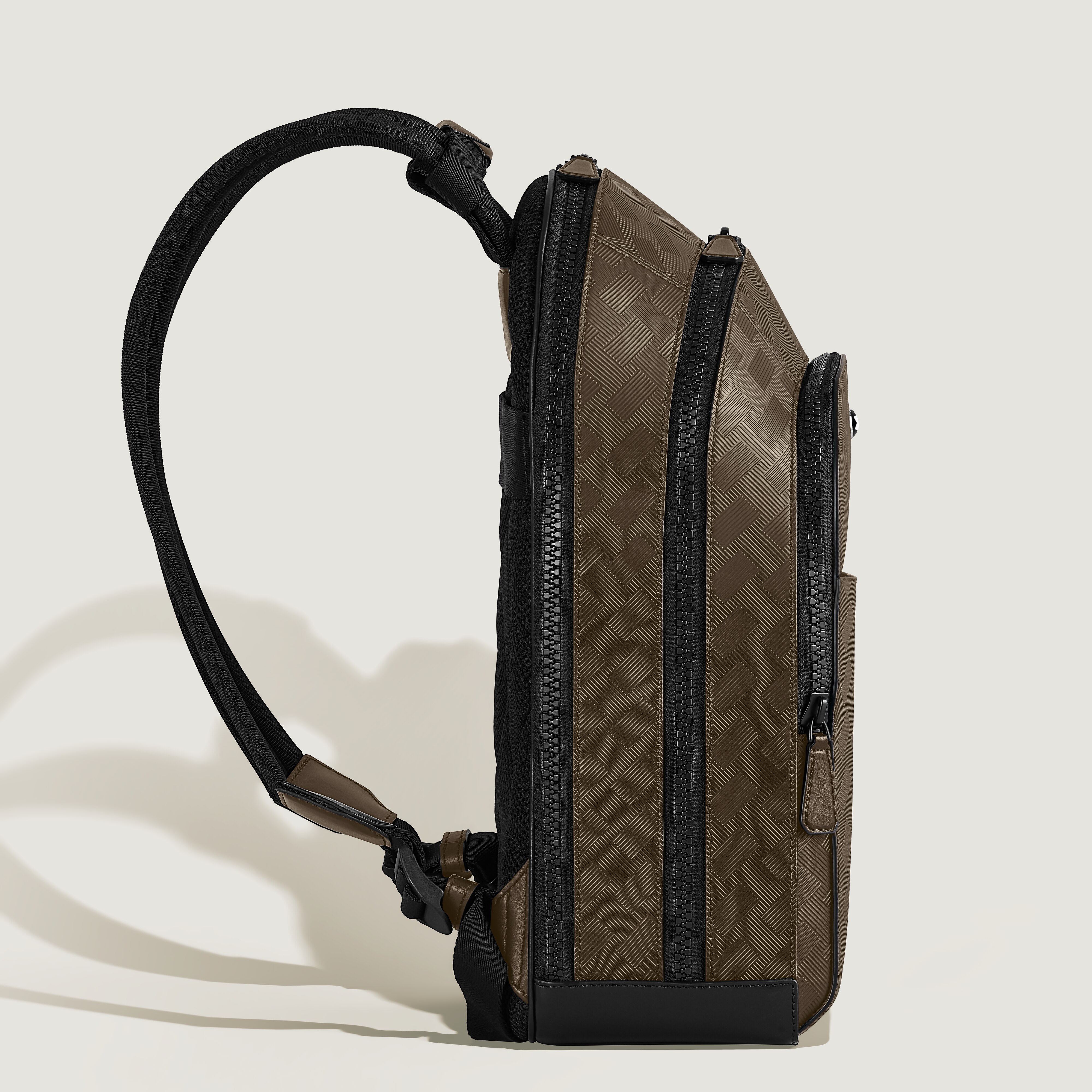  Montblanc - Mochila Grande Con 3 Compartimentos De Piel Extreme - Avellana - Piel - Mb221098 - Mochilas 
