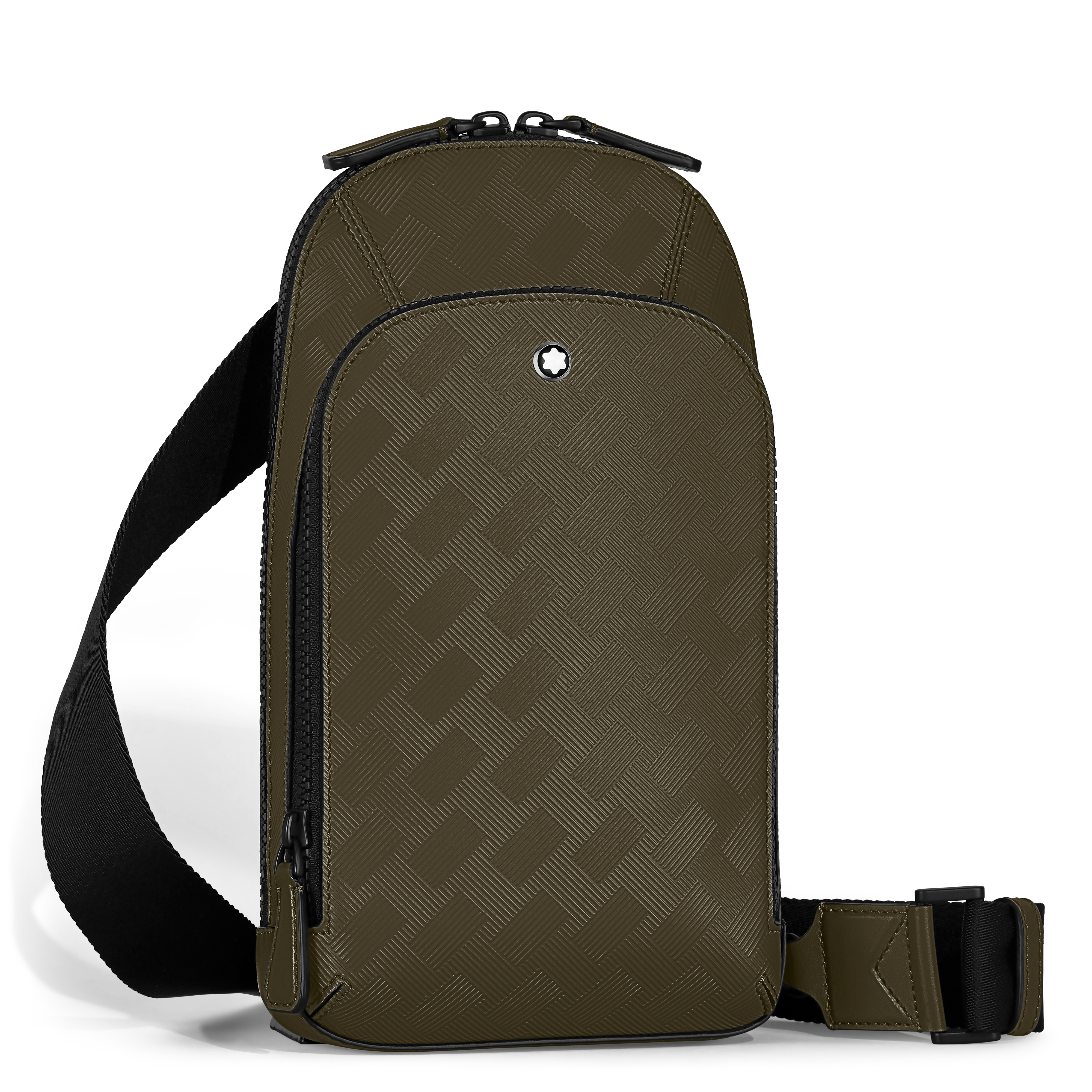  Montblanc - Mittelgroße Umhängetasche Aus Extreme Leder - Khaki - Leder - Mb221602 - Sling Bags 