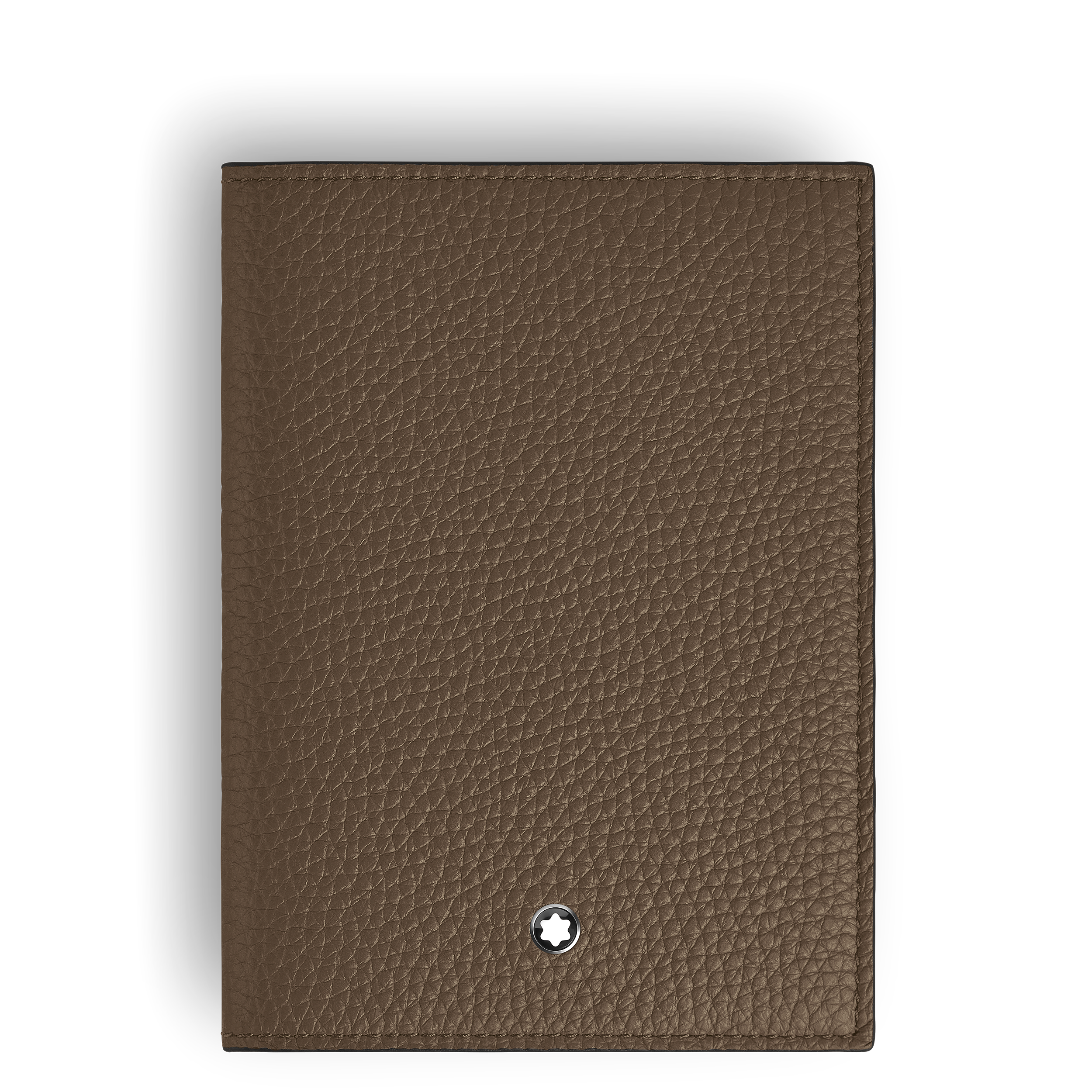 Montblanc - Passport Holder In Grain Leather - Leather - Mb220224 - Passport Holders   Noisette