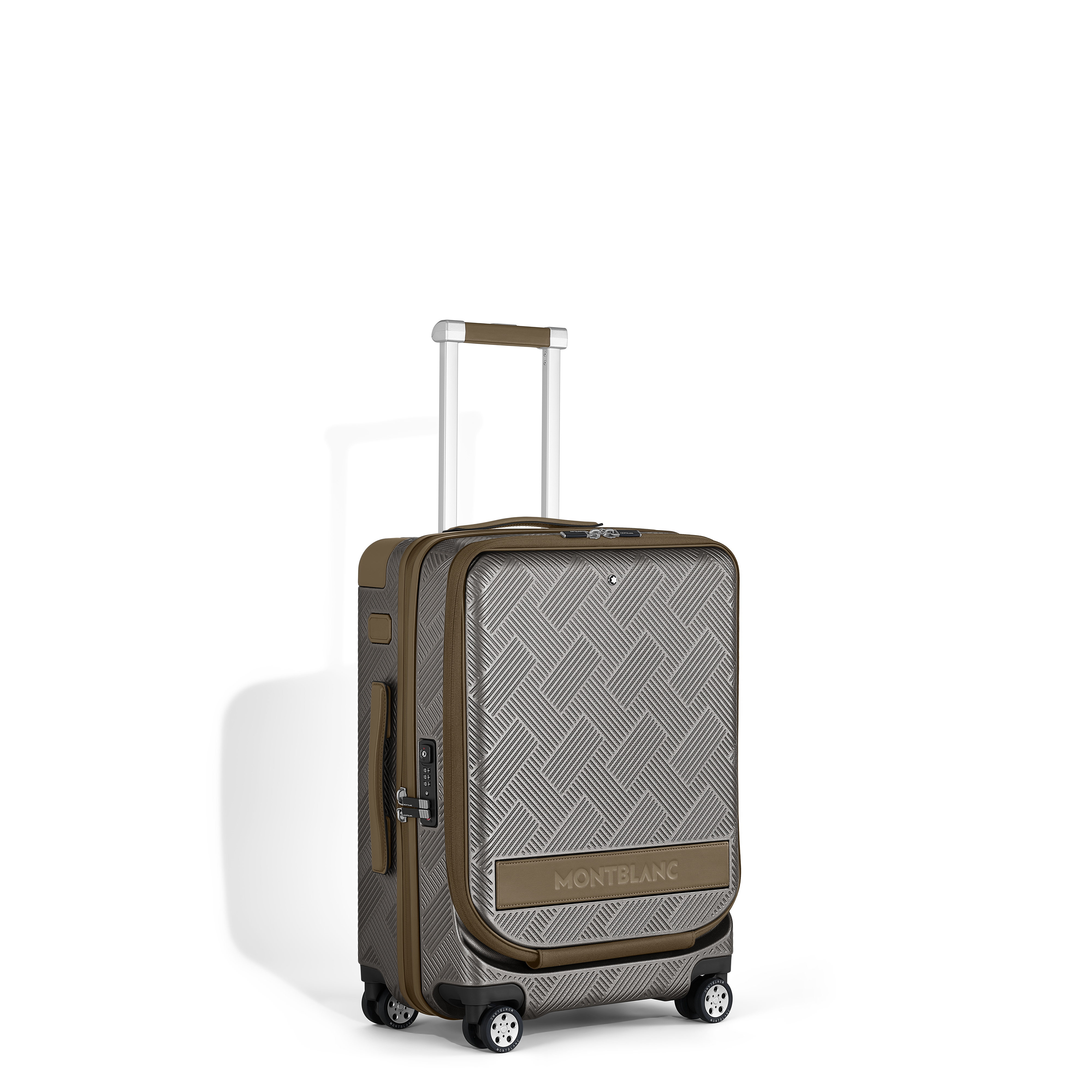  Montblanc - #my4810 Kabinenkoffer Mit Vordertasche - Warmer Stahl - Polycarbonat - Mb220302 - Handgepäck 