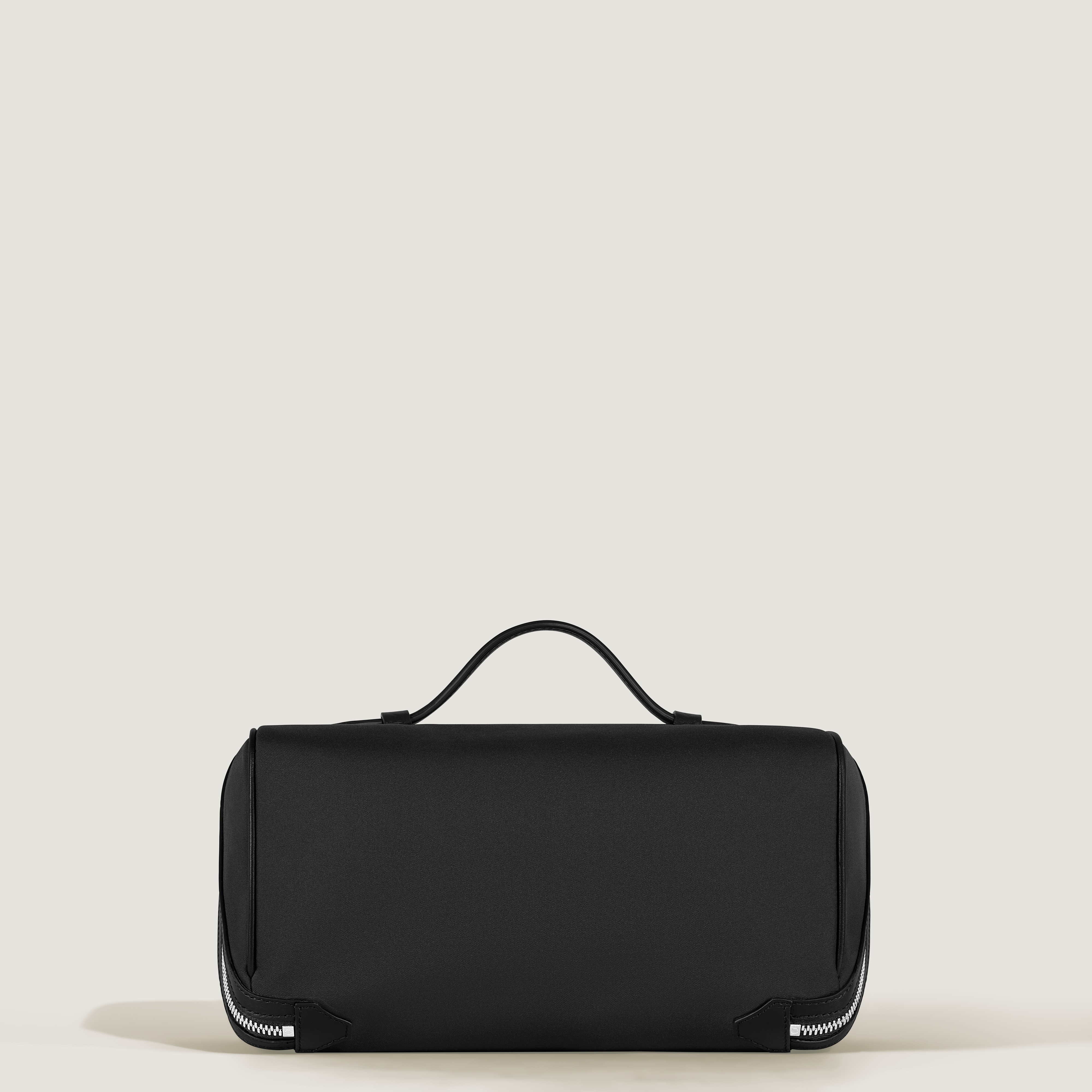 Montblanc - Kosmetiktasche Montblanc Panorama - Schwarz - Stoff Und Leder - Mb222295 - Taschenaccessoires 