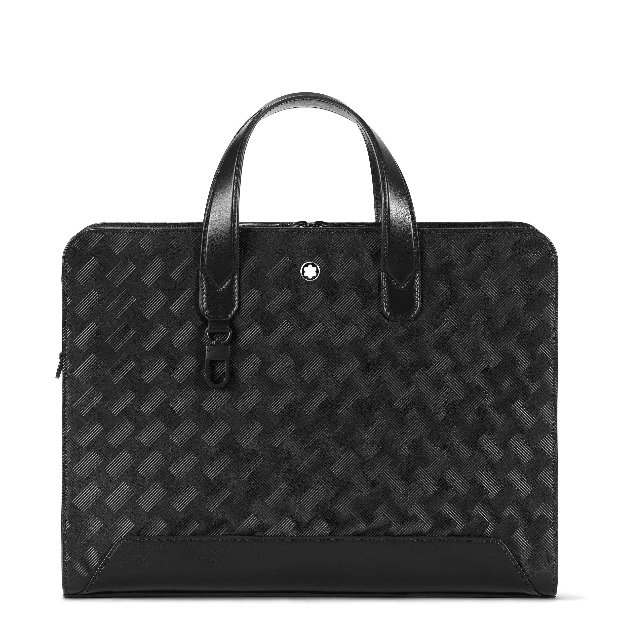 Montblanc - Thin Briefcase In Extreme Leather - Leather - Mb129962 - Document Cases   Black