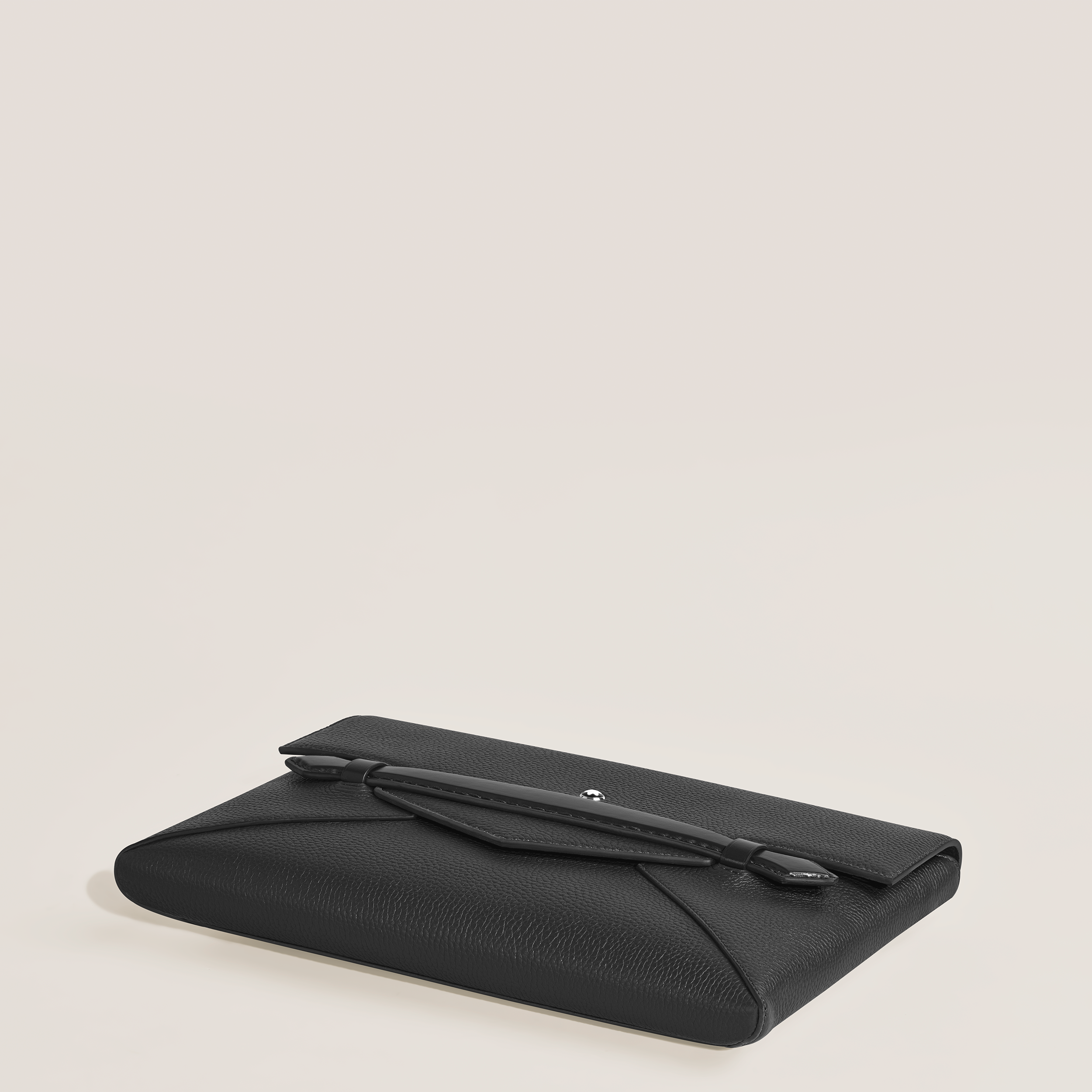  Montblanc - Clutch-dokumentenmappe Montblanc Envelope - Schwarz - Leder - Mb220215 - Dokumententaschen 