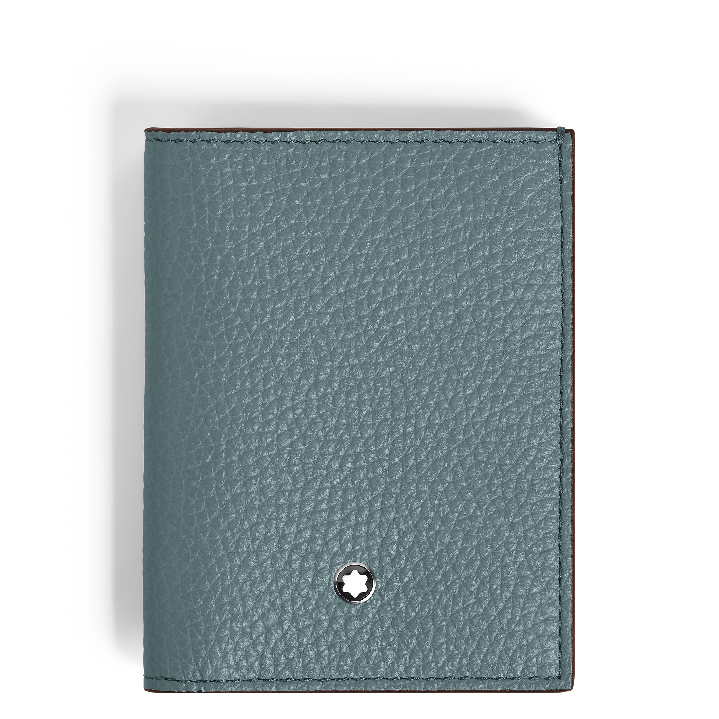 Montblanc - Mini Wallet 4Cc In Grain Leather - Leather - Mb222997 - Wallets   Frosted Blue
