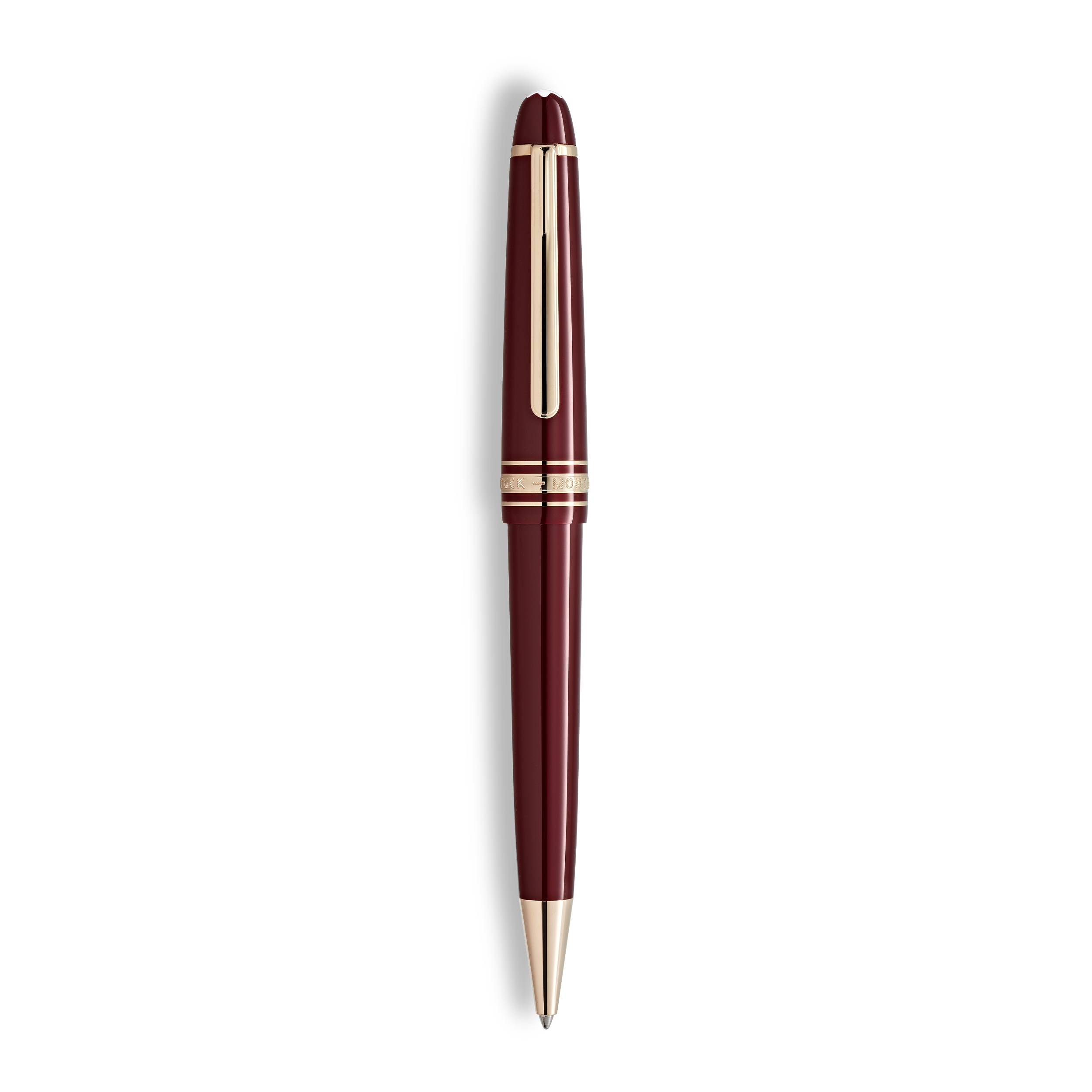 Montblanc - Meisterstück Midsize Ballpoint - Precious Resin - Mb133005 - Ballpoints   Burgundy Red