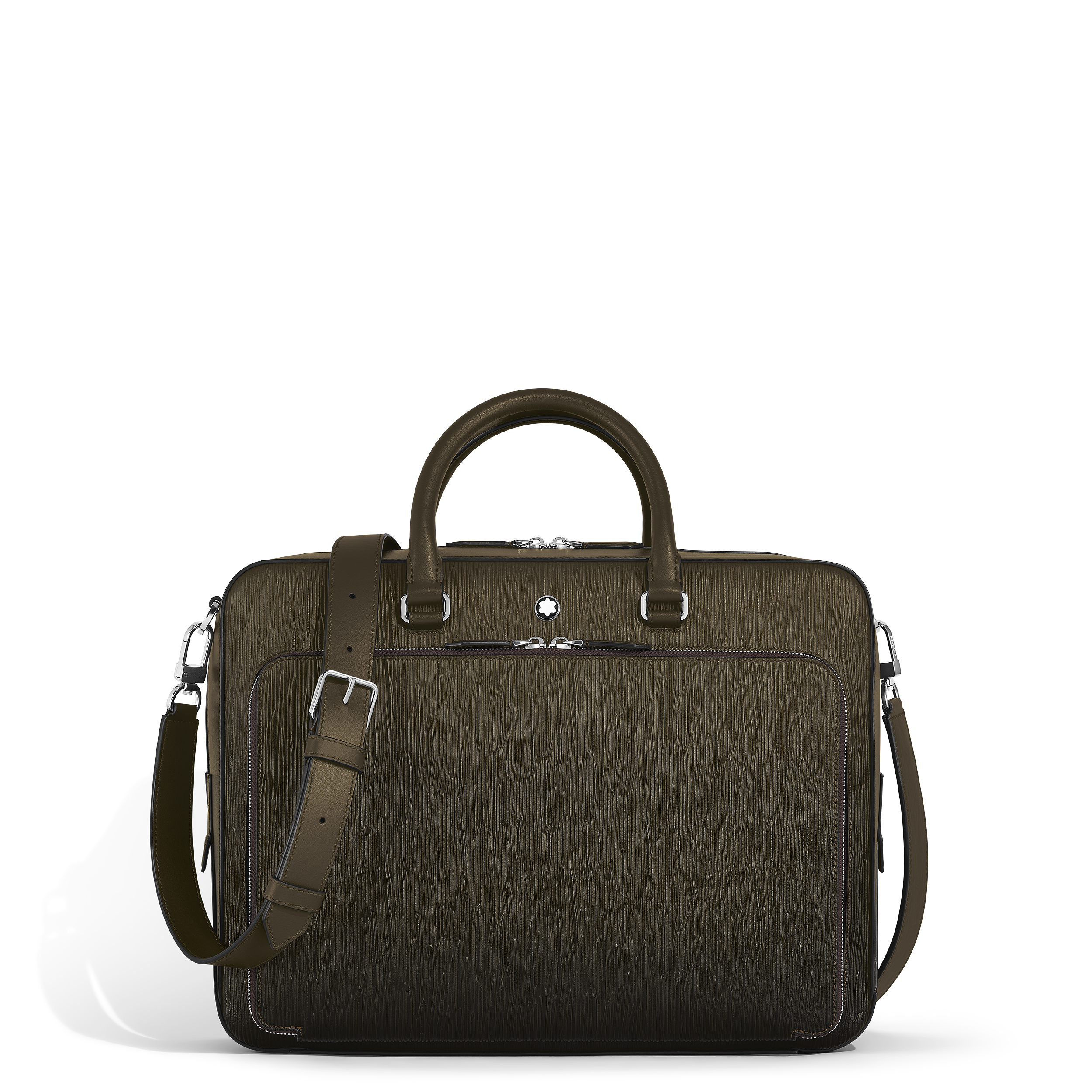 Montblanc - Writing Traveler Briefcase - Leather - Mb220267 - Briefcases   Khaki