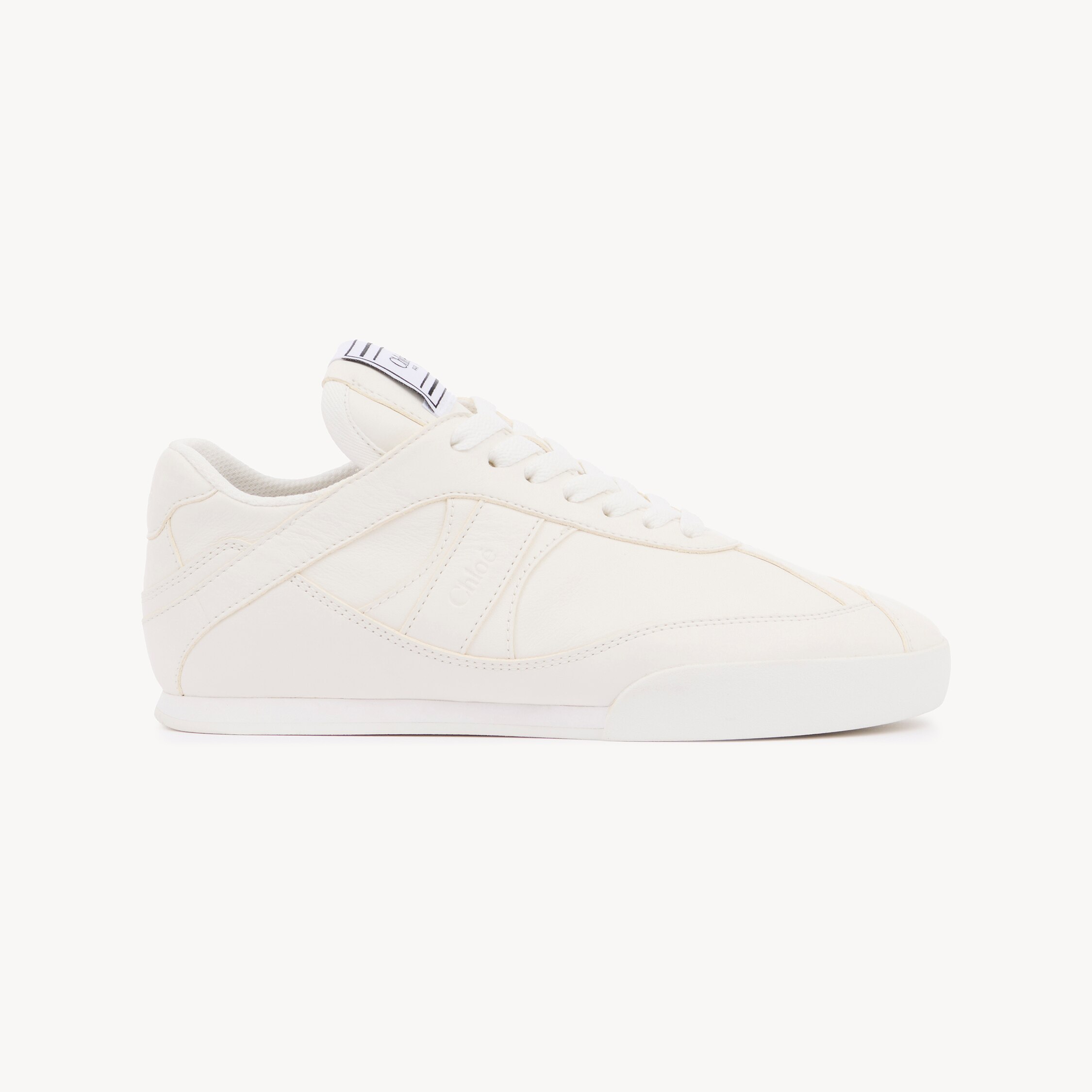 Chloé Kick Sneakers In White Leather In Red