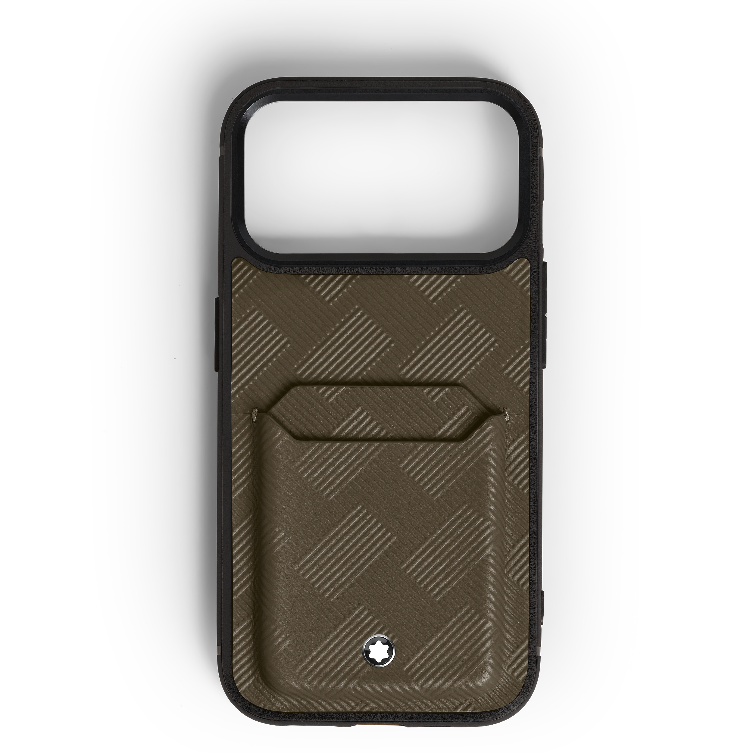  Montblanc - Schutzhülle Für Iphone 17 Pro Mit 2 Cc Aus Extreme Leder - Khaki - Leder - Mb221666 - Telefonetuis & Telefonhüllen 