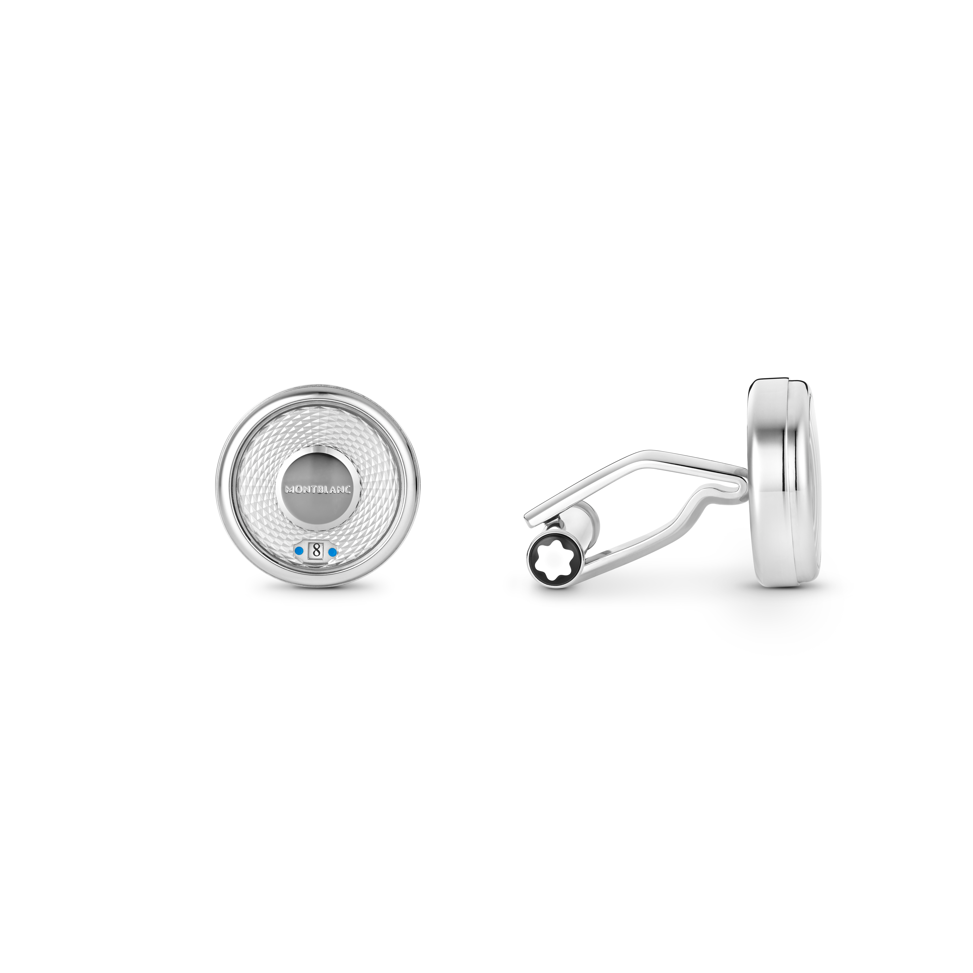  Montblanc - Nicolas Rieussec Manschettenknöpfe - Edelstahl - Mb128401 - Cufflinks 