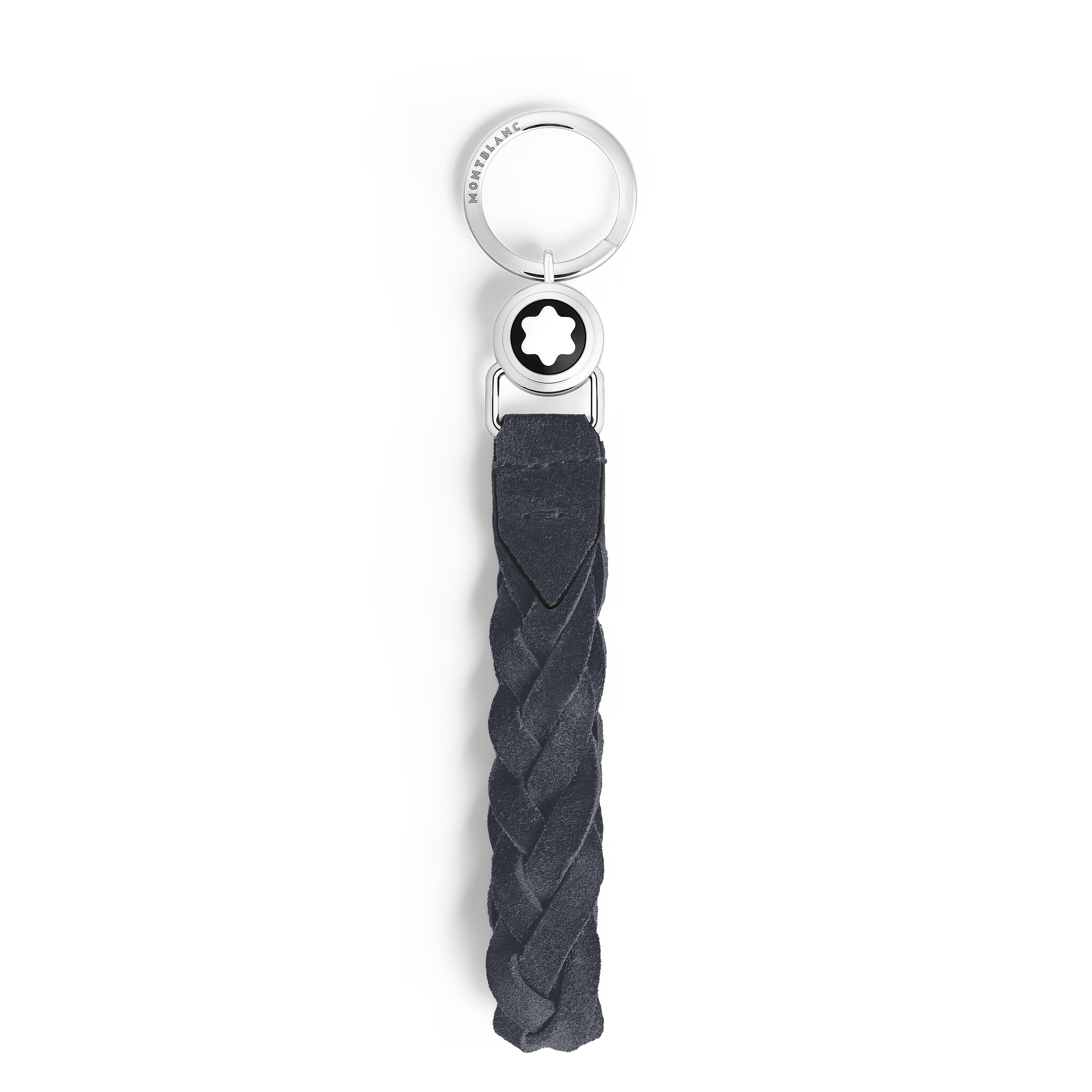 Montblanc - Schlüsselanhänger Mit Schlaufe Aus Wildleder - Blau - Leder - Mb221867 - Schlüsselringe & Schlüsseletuis 
