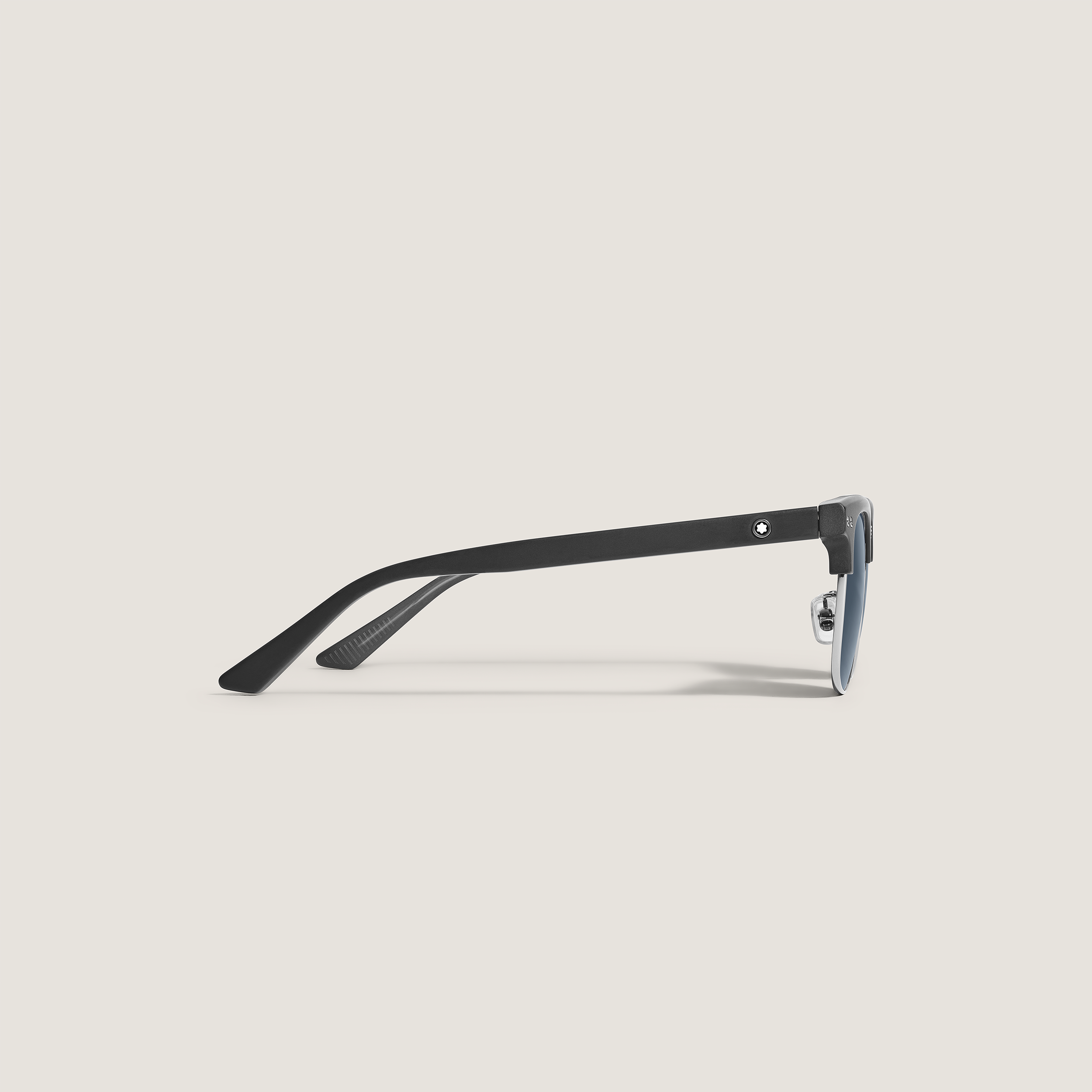  Montblanc - Quadratische Sonnenbrille Mit Schwarzem Acetatrahmen - Schwarz - Kunststoff - Mb135573 - Sonnenbrillen 