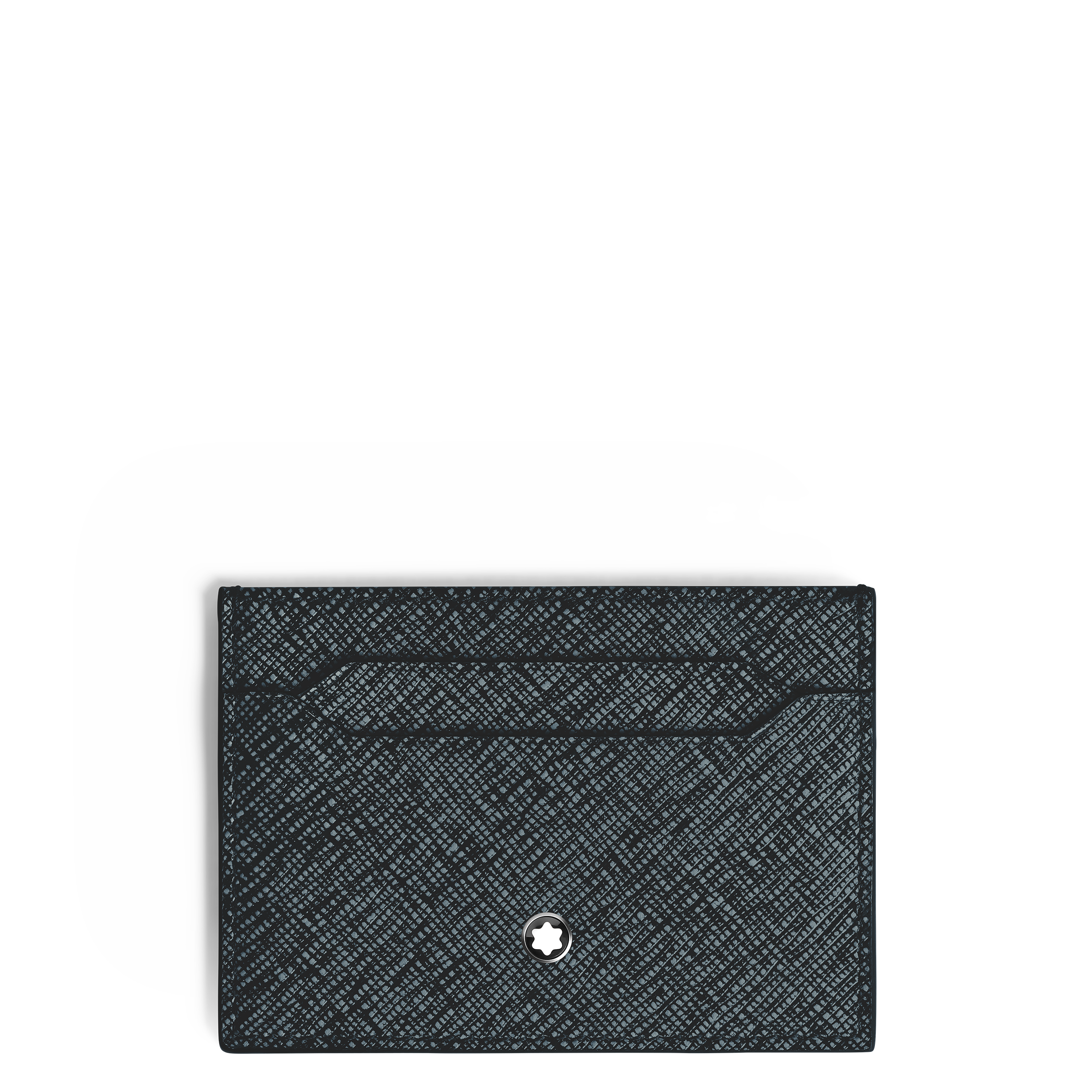 Montblanc - Card Holder 5Cc In Sartorial Leather - Leather - Mb221130 - Card Holders   Tweed Blue