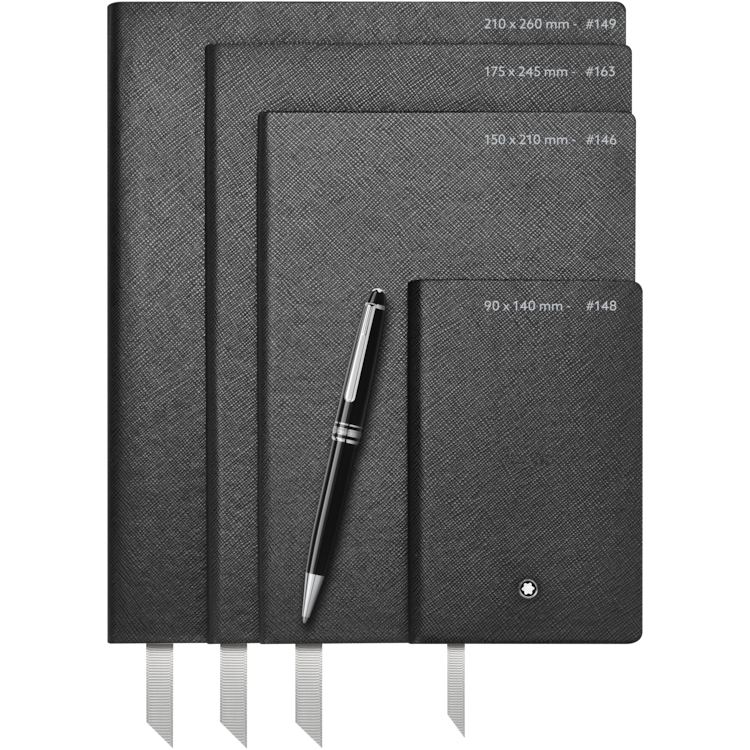 Notebook #149 Croco Print, Shiny Black, image 4